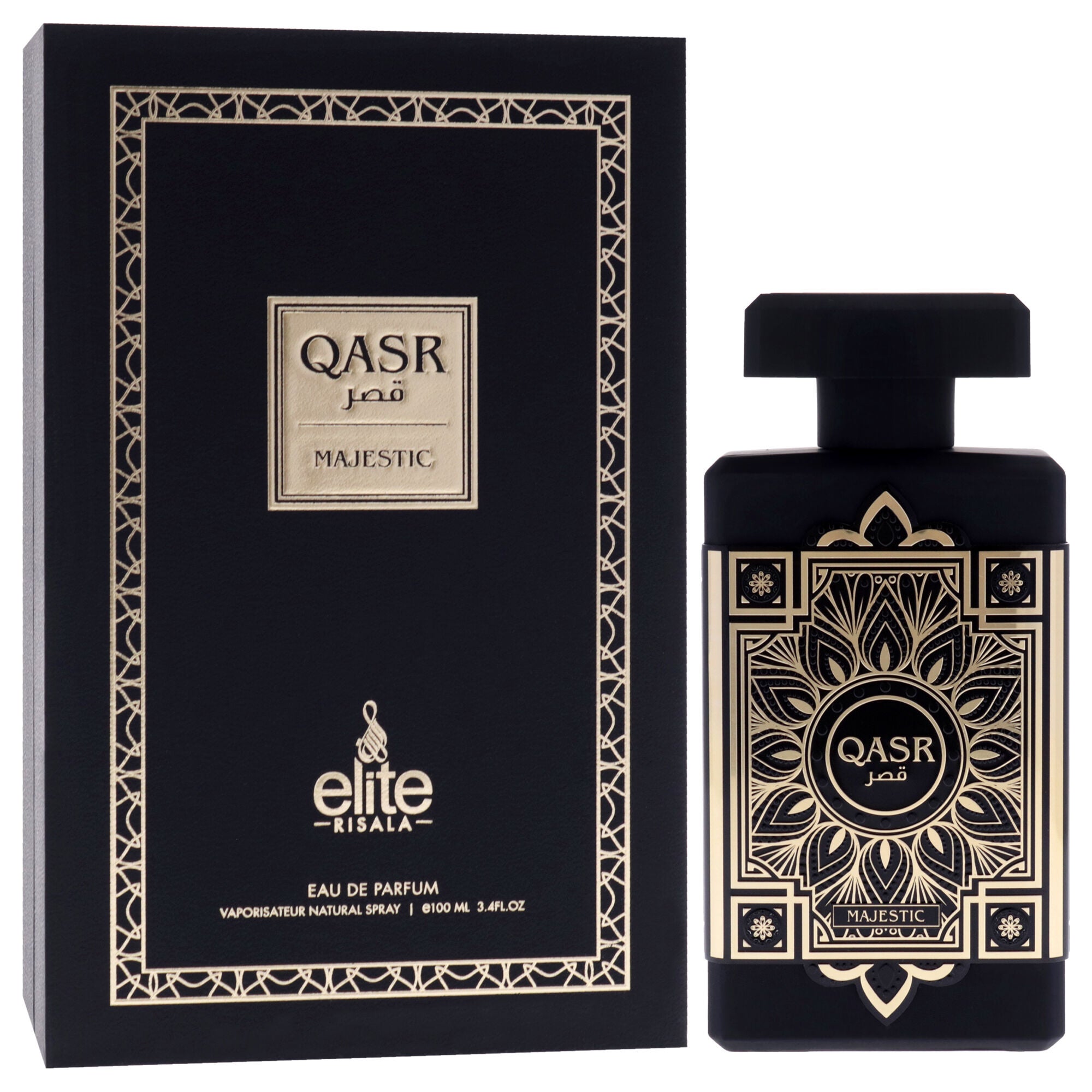 Elite - Qasr Majestic by Risala for Men - 3.4 oz EDP Spray, Clear, alternate image number 2