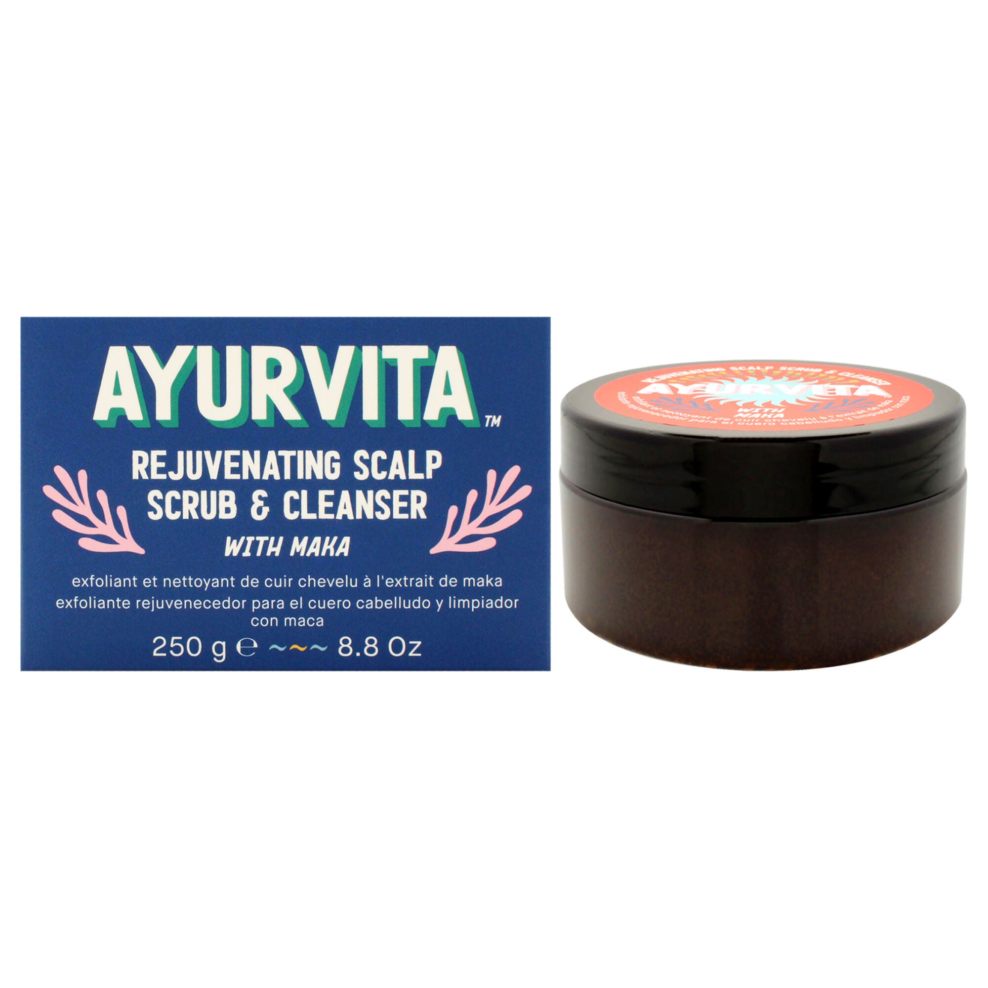 Maka Rejuvenating Scalp Scrub and Cleanser by AyurVita for Unisex 6.7 oz Cleanser, See Description, hi-res image number 0