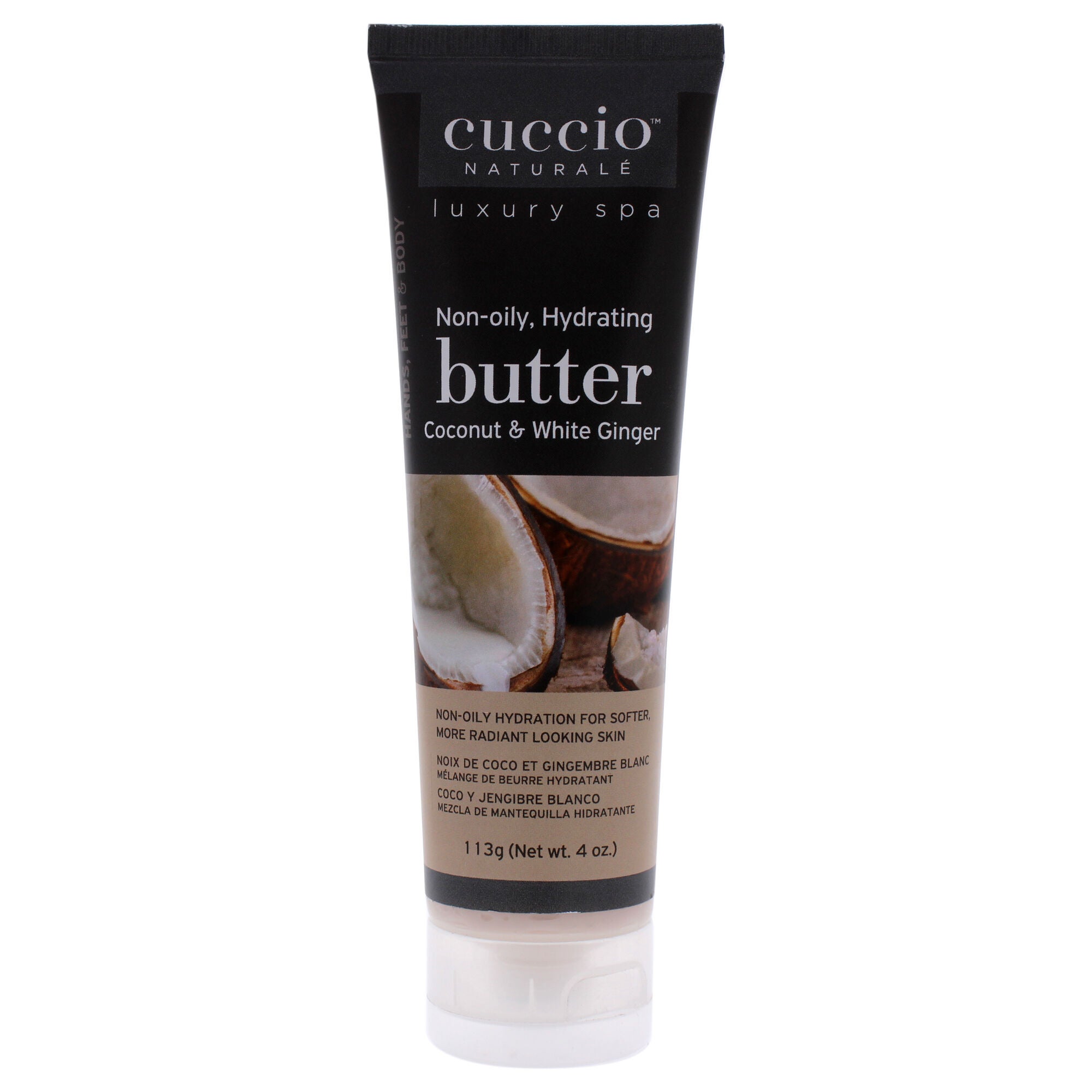 Hydrating Butter - Coconut and White Ginger by Cuccio Naturale for Unisex - 4 oz Body Butter, , alternate image number 4