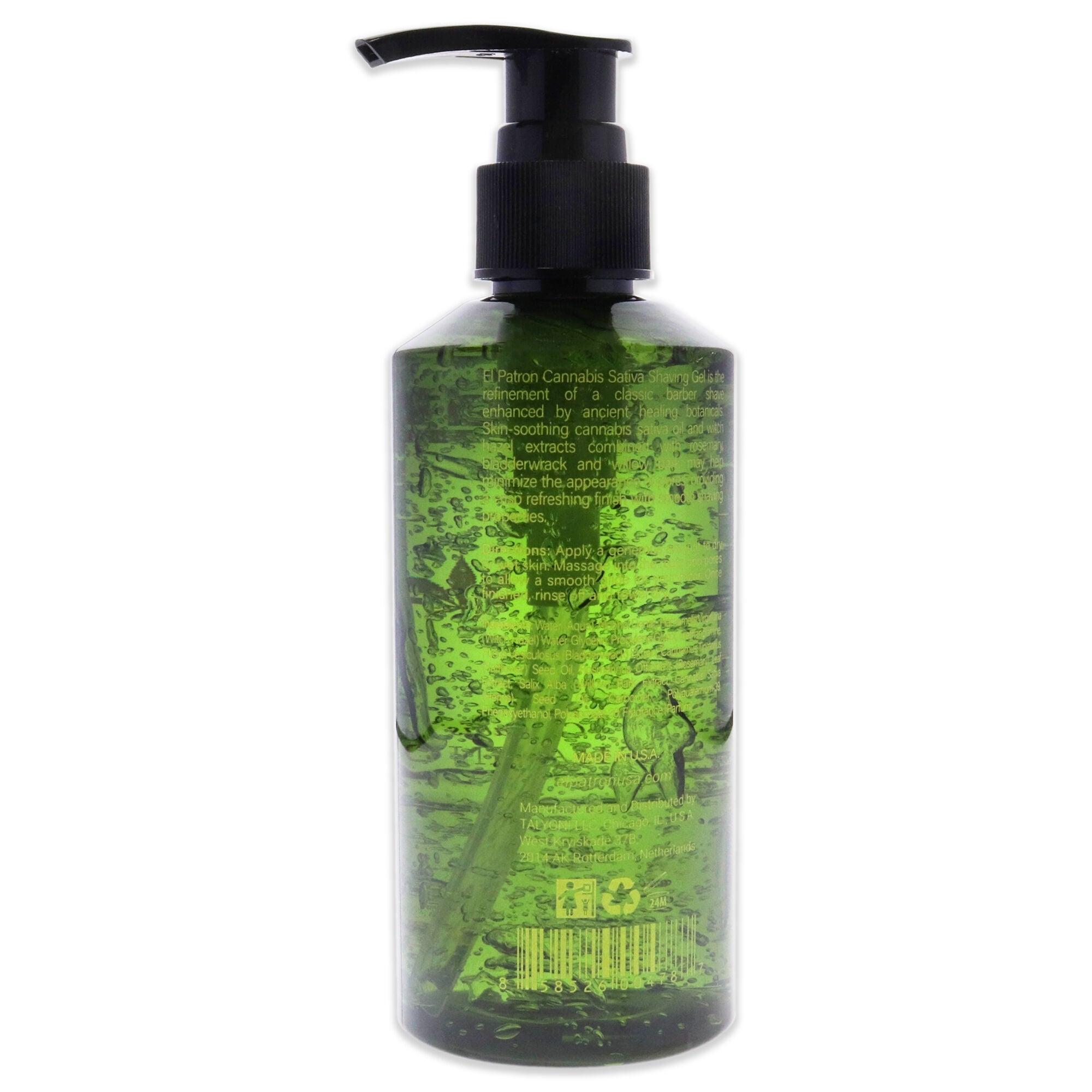 Cannabis Sativa Shaving Gel by El Patron for Men - 6.5 oz Shaving Gel, See Description, alternate image number 1