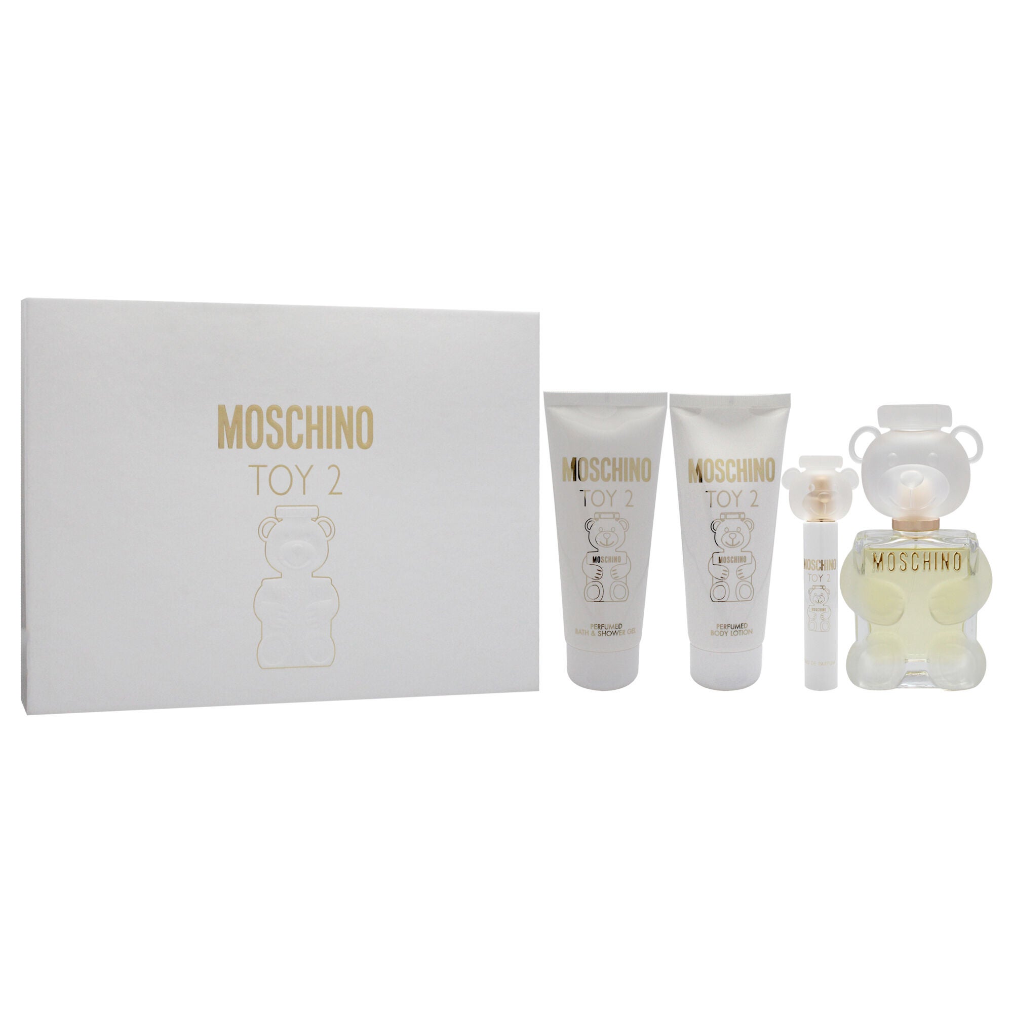 Moschino Toy 2 by Moschino for Women - 4 Pc Gift Set 3.4oz EDP Spray, 0.33oz EDP Spray, 3.4oz Body Lotion, 3.4oz Shower Gel, See Description, alternate image number 2