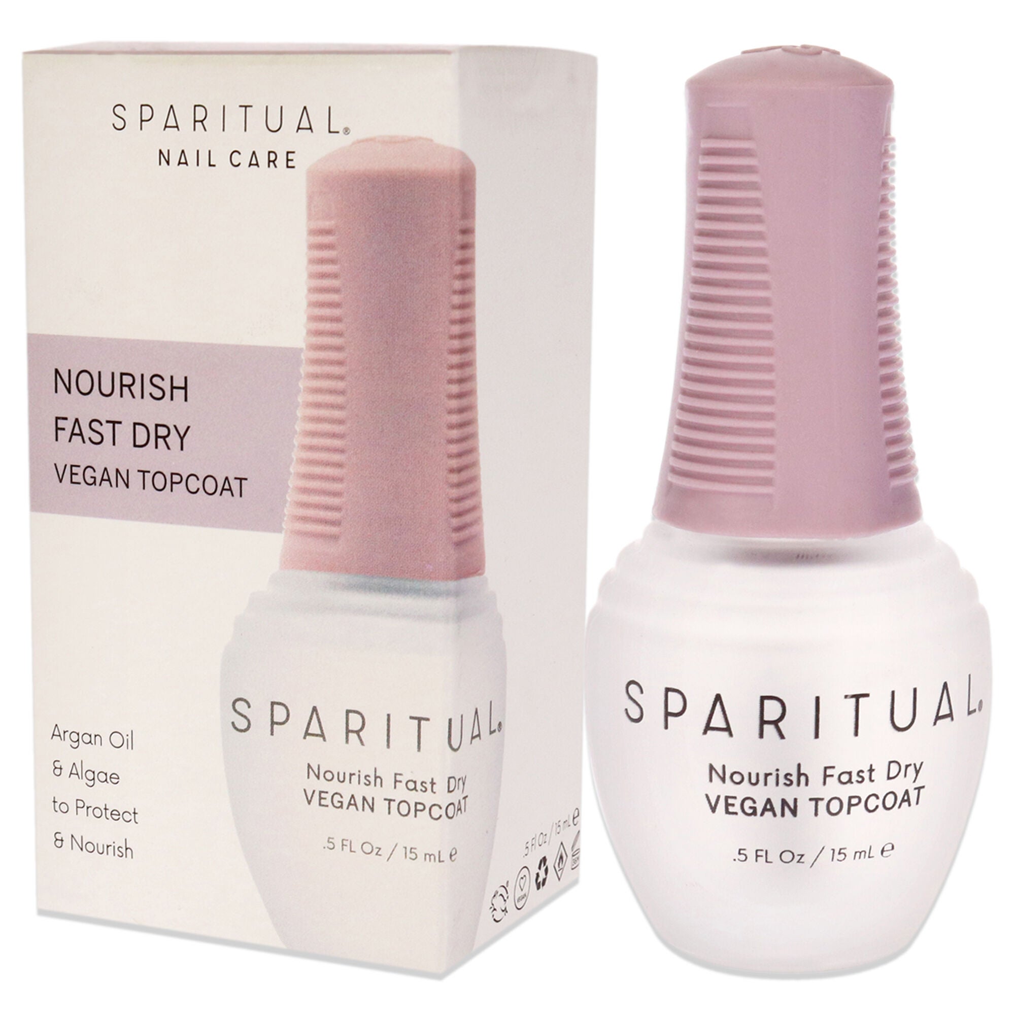 Slow Beauty Vegan Nail Treatment - Fast Dry Topcoat by SpaRitual for Women - 0.5 oz Nail Treatment, See Description, alternate image number 3