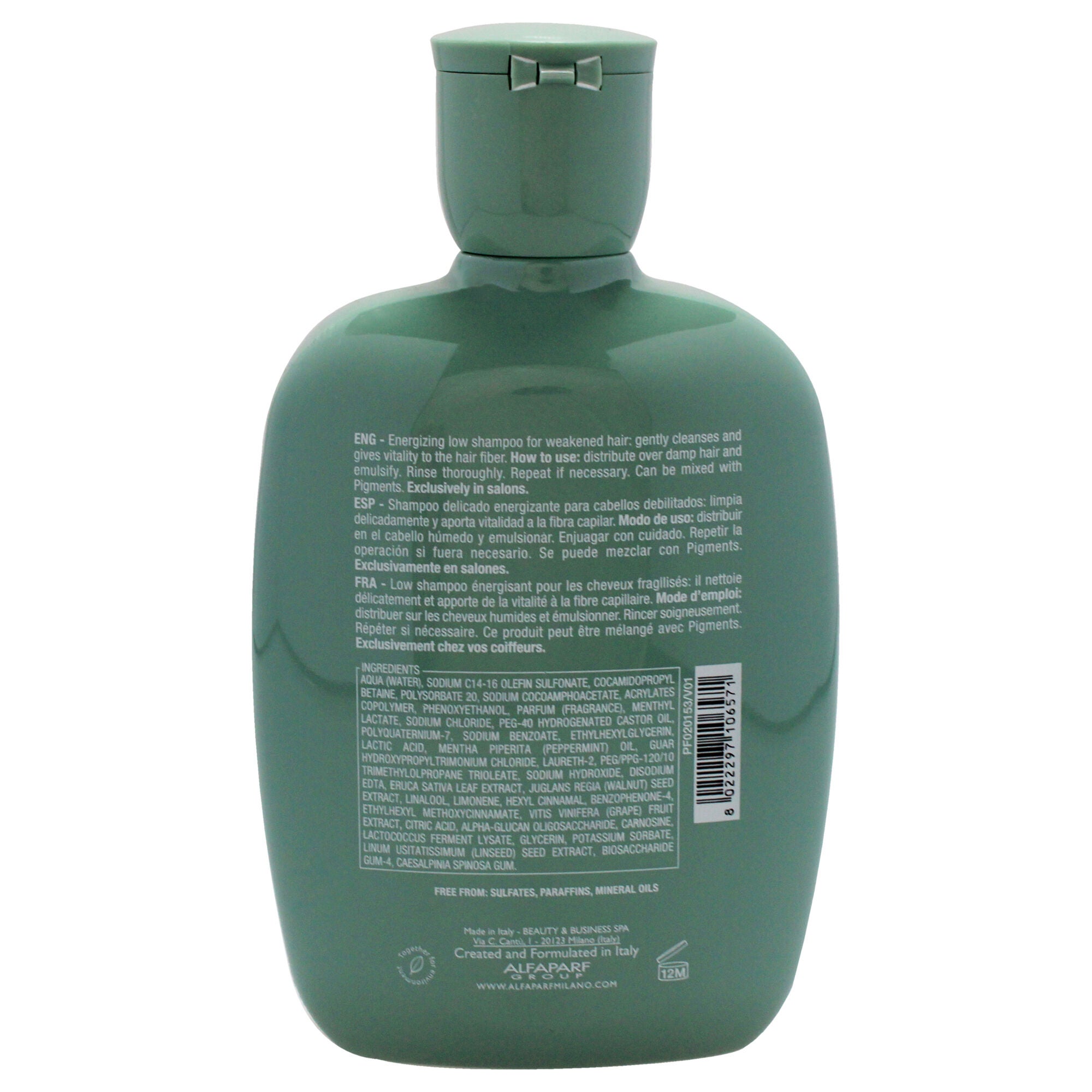 Semi Di Lino Scalp Renew Energizing Low Shampoo by Alfaparf Milano for Unisex - 8.45 oz Shampoo, See Description, alternate image number 2