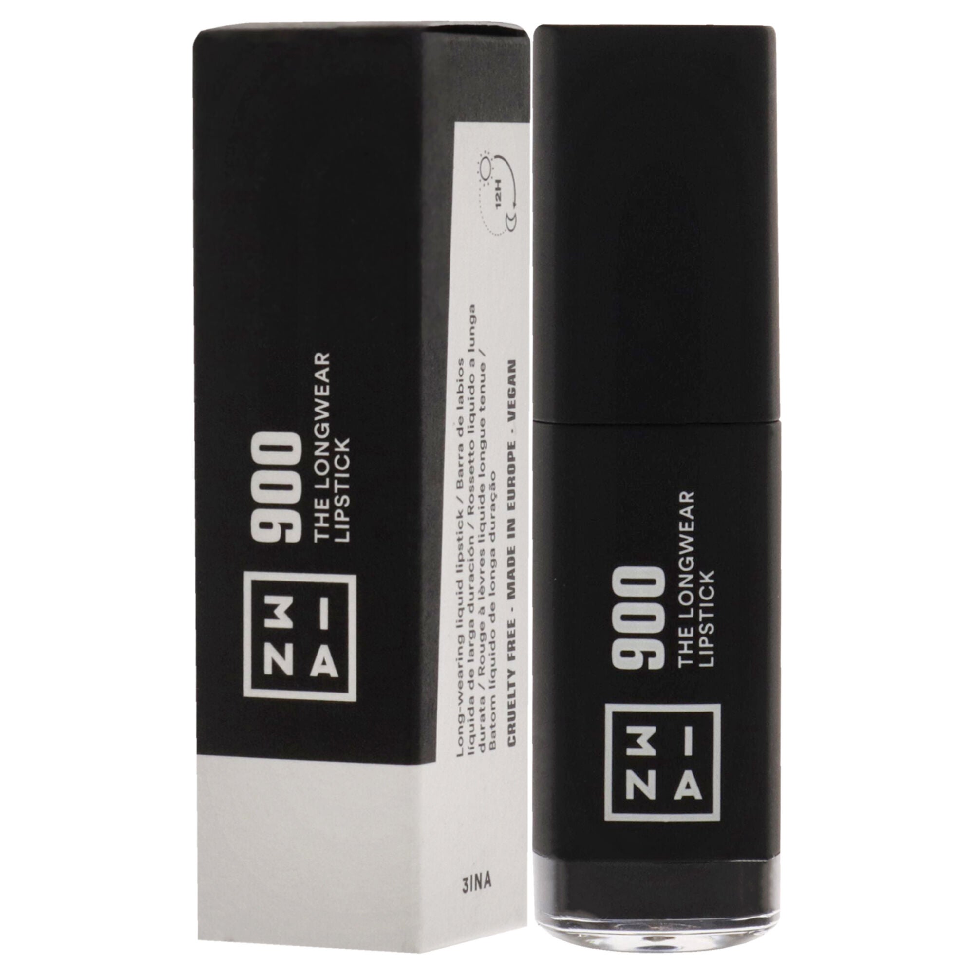 The Longwear Lipstick - 900 Black by 3INA for Women - 0.20 oz Lipstick, See Description, alternate image number 3