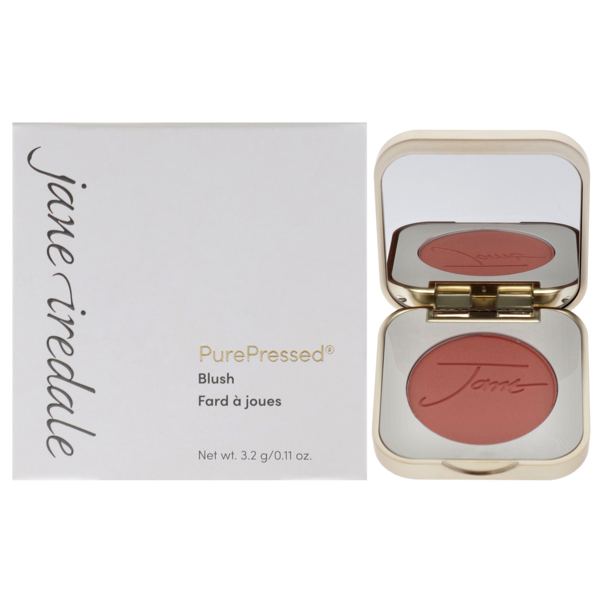 PurePressed Blush - Barely Rose by Jane Iredale for Women - 0.11 oz Blush, See Description, hi-res image number 0