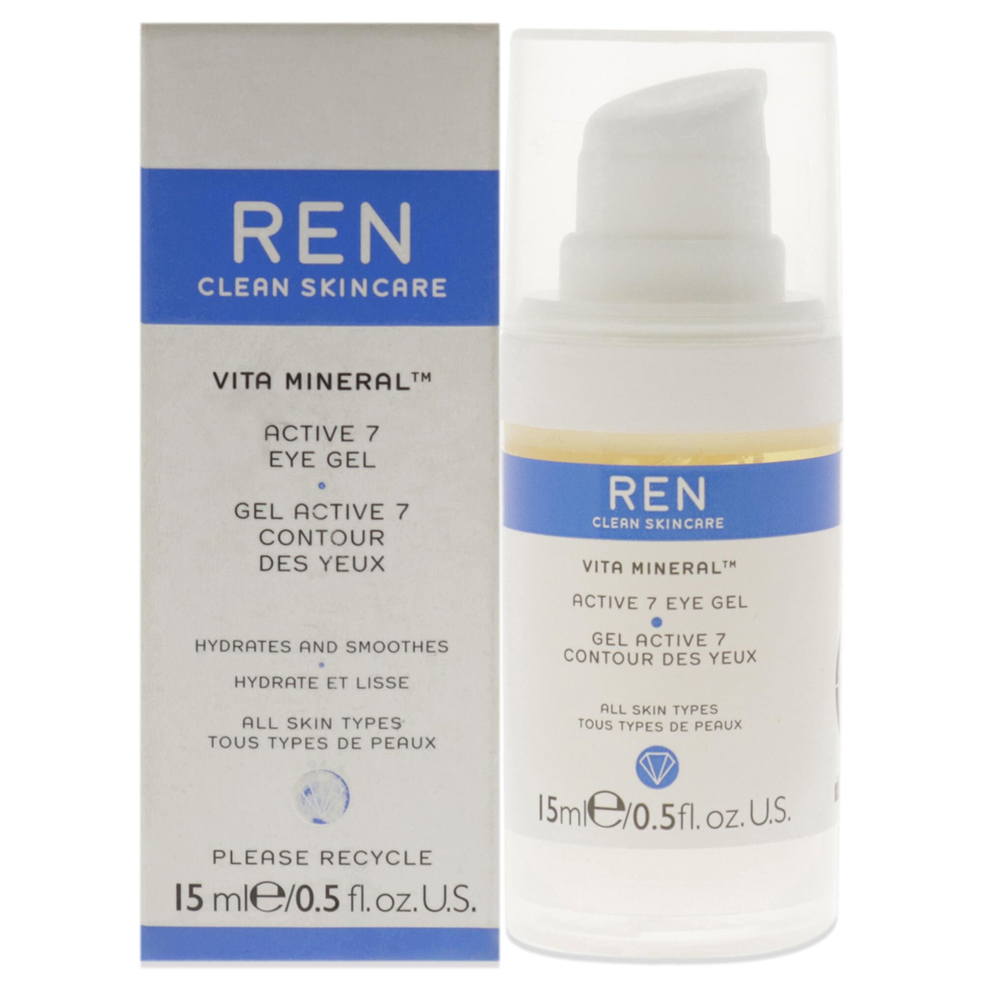 Vita Mineral Active 7 Eye Gel by REN for Unisex - 0.5 oz Eye Gel, See Description, hi-res image number 0