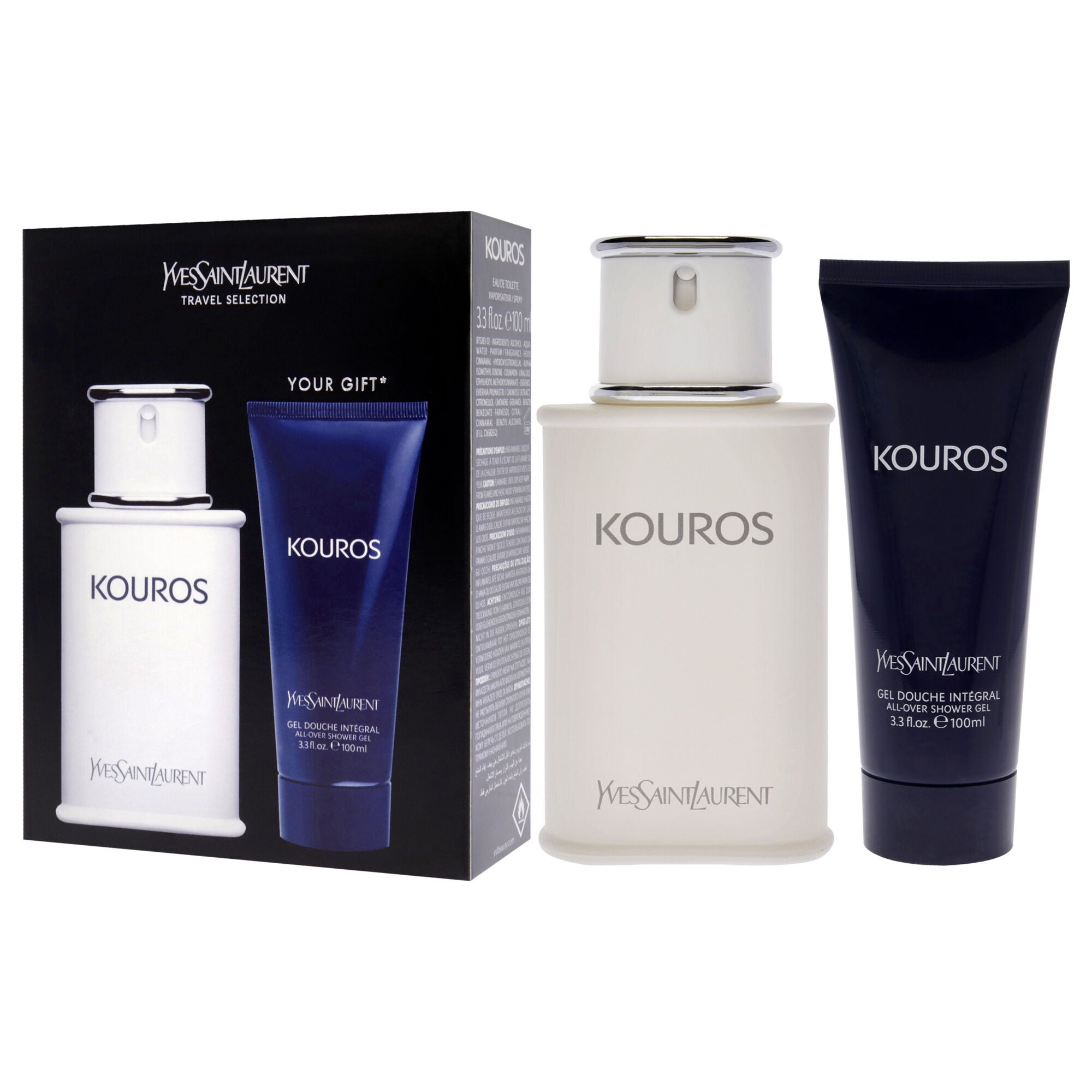 Kouros by Yves Saint Laurent for Men - 2 Pc Gift Set 3.3oz EDT Spray, 3.3oz Hair And Body Wash, , alternate image number 8