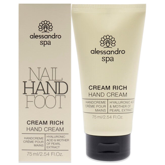 Spa Cream Rich Hand Cream by Alessandro for Women 2.54 oz Cream, NA, hi-res image number null