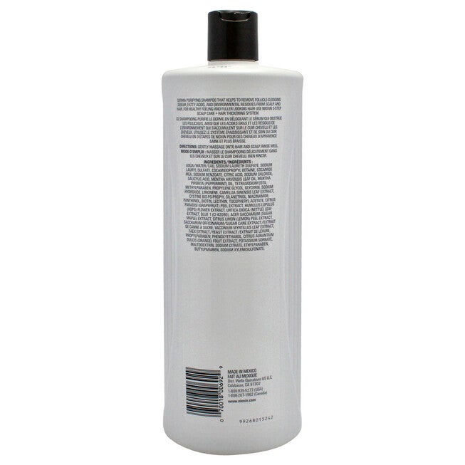 System 1 Cleanser Shampoo by Nioxin for Unisex - 33.8 oz Shampoo, See Description, alternate image number 2
