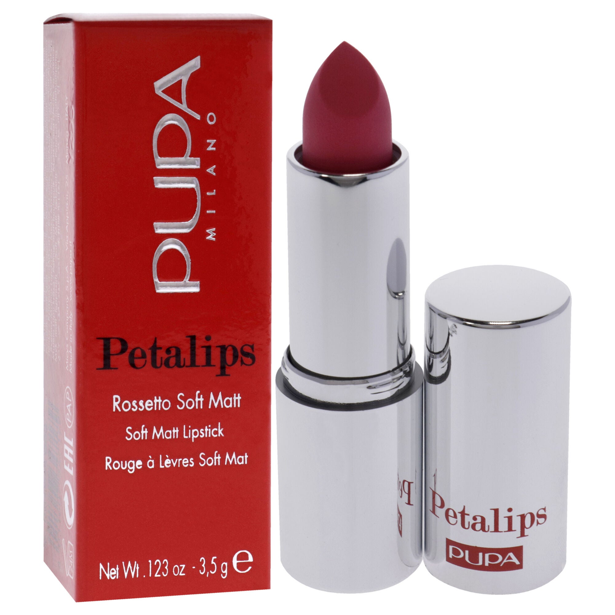 Petalips Soft Matt Lipstick - 005 Elegant Camellia by Pupa Milano for Women - 0.123 oz Lipstick, , alternate image number 6