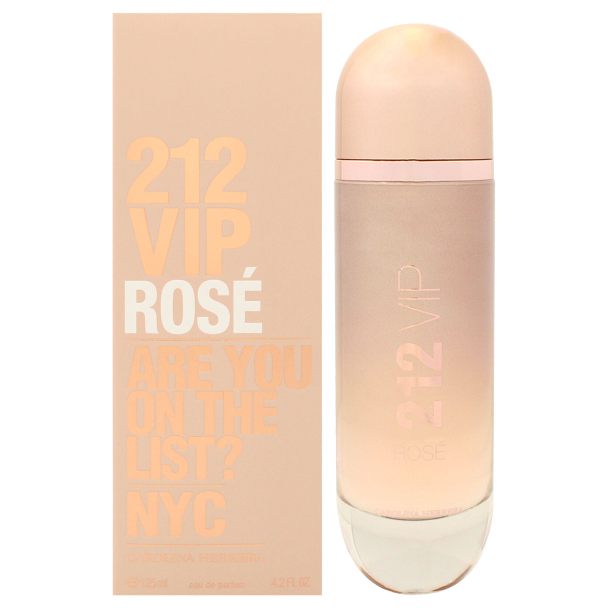 212 VIP Rose by Carolina Herrera for Women - 4.2 oz EDP Spray, Clear, hi-res image number 0