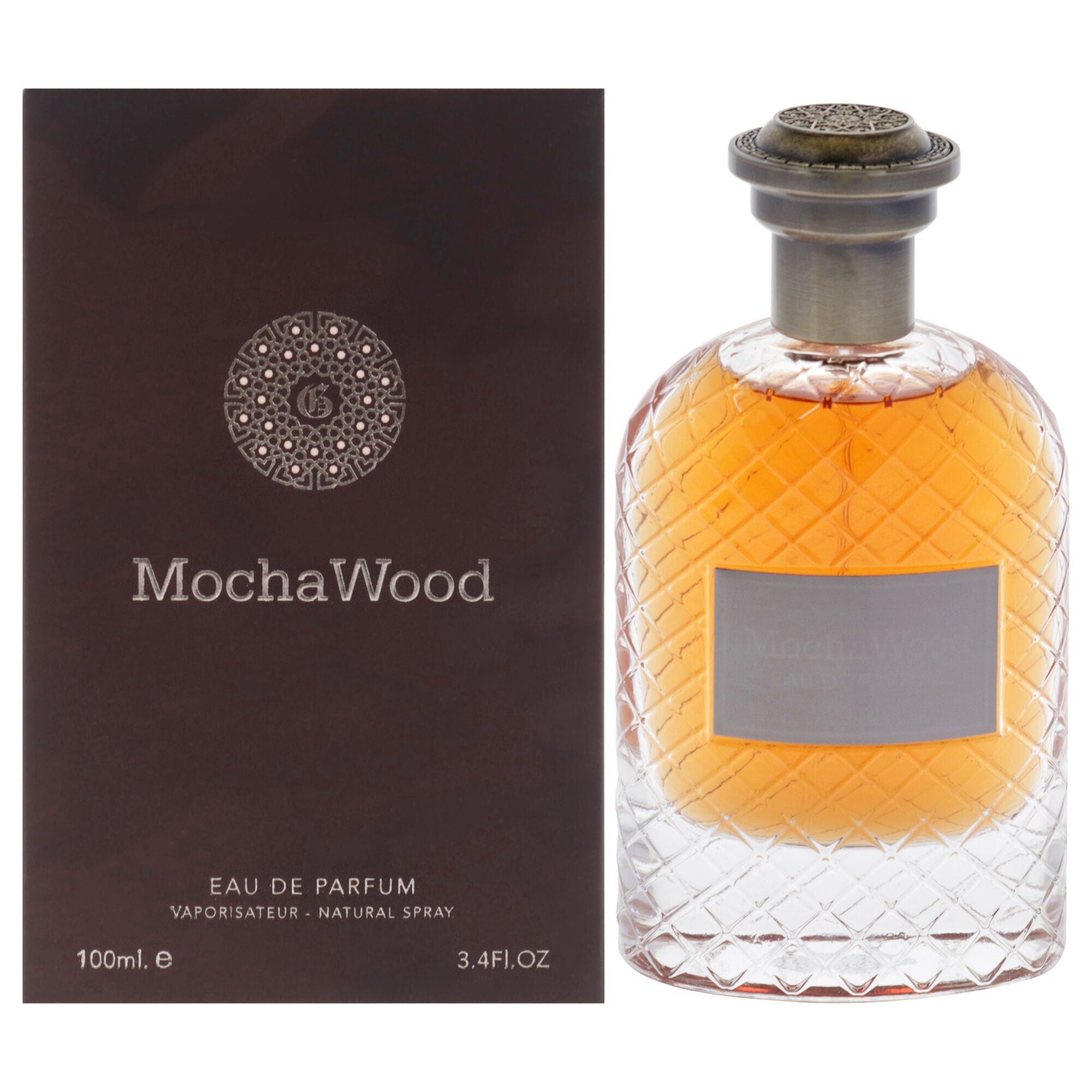 Mocha Wood by Fragrance World for Unisex - 3.4 oz EDP Spray, Clear, hi-res image number 0