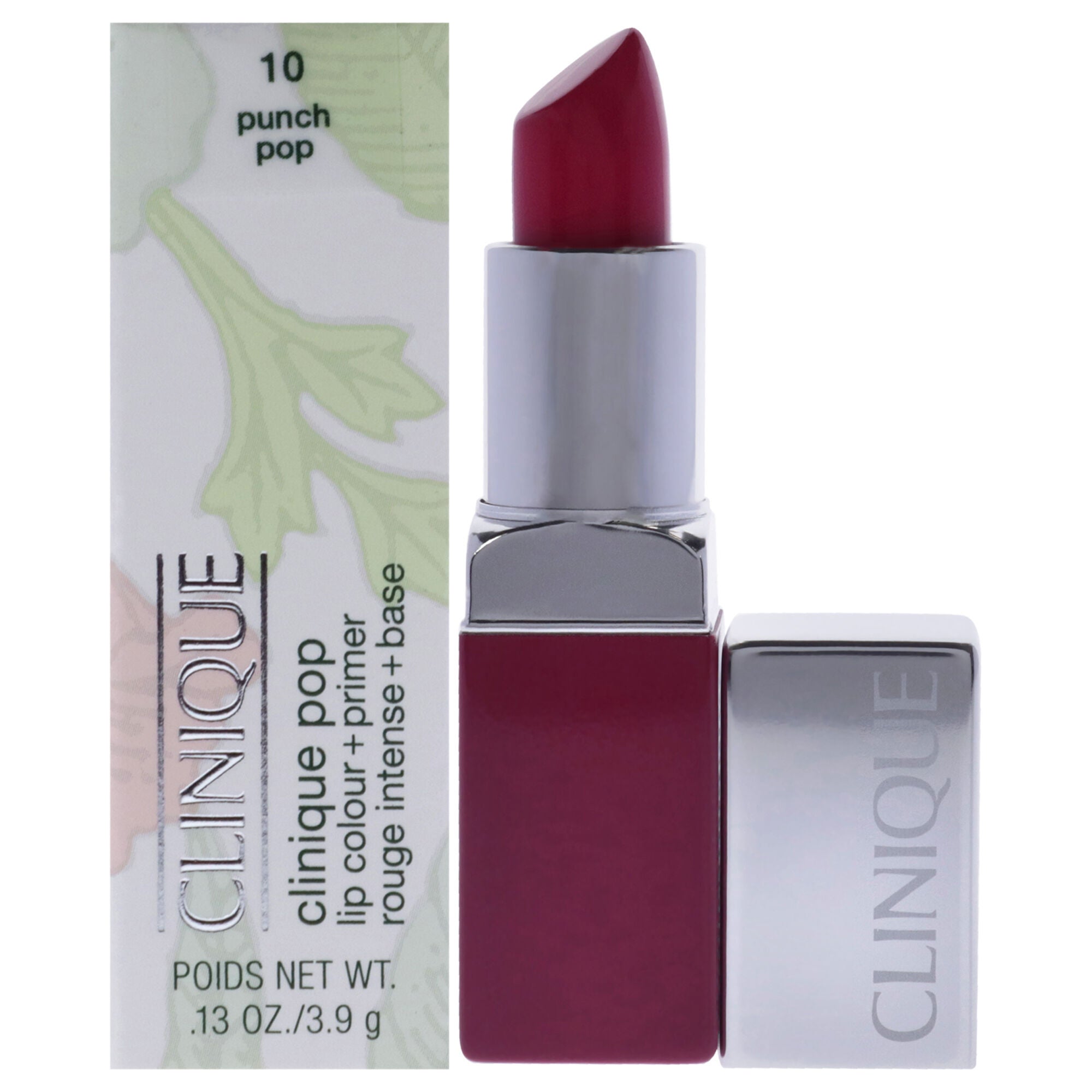 Clinique Pop Lip Colour Plus Primer - 10 Punch Pop by Clinique for Women - 0.13 oz Lipstick, See Description, hi-res image number 0