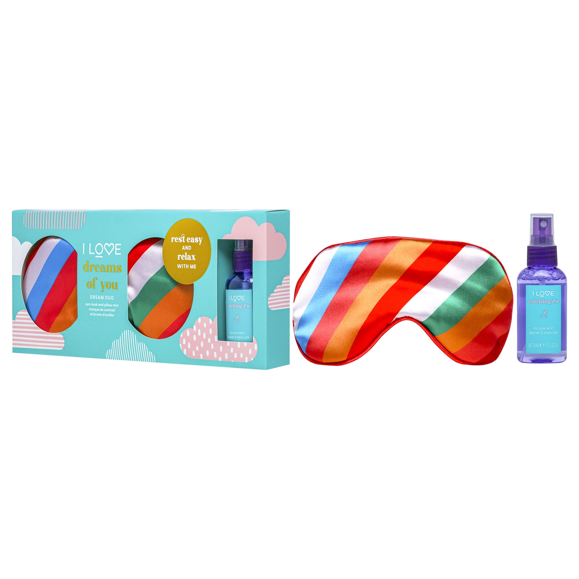Dreams of You Sleep Pack by I Love Cosmetics for Women - 2 Pc 1.7oz Piwoll Mist, Eye Mask, See Description, alternate image number 3