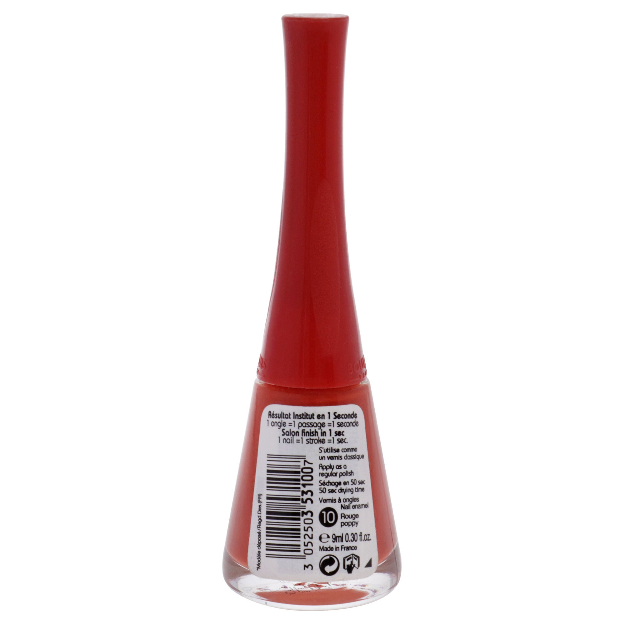1 Seconde - 10 Rouge Poppy by Bourjois for Women - 0.3 oz Nail Polish, See Description, alternate image number 2
