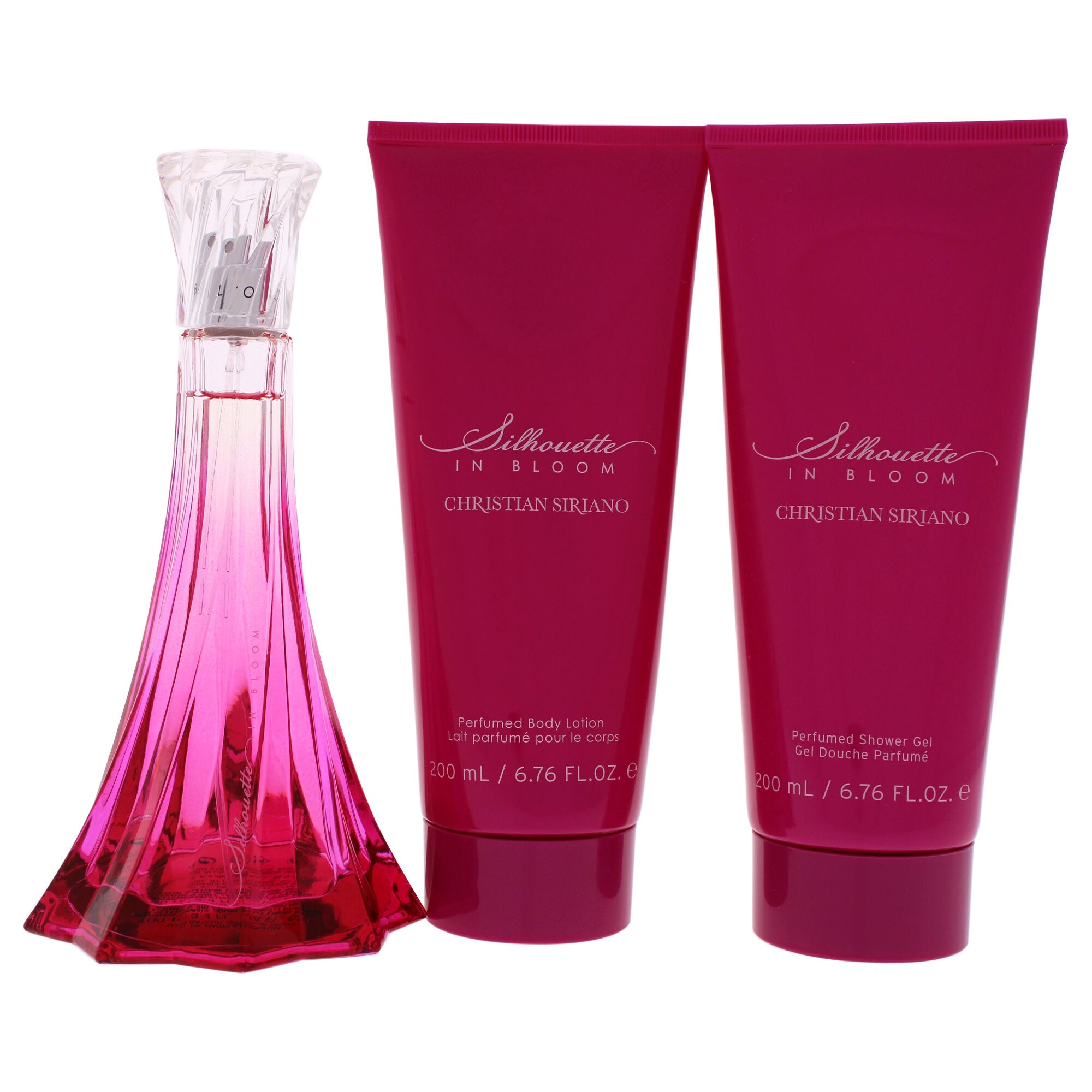 Silhouette In Bloom by Christian Siriano for Women - 3 Pc Gift Set 3.4oz EDP Spray, 6.7oz Perfumed Body Lotion, 6.7oz Perfumed Shower Gel, See Description, alternate image number 1