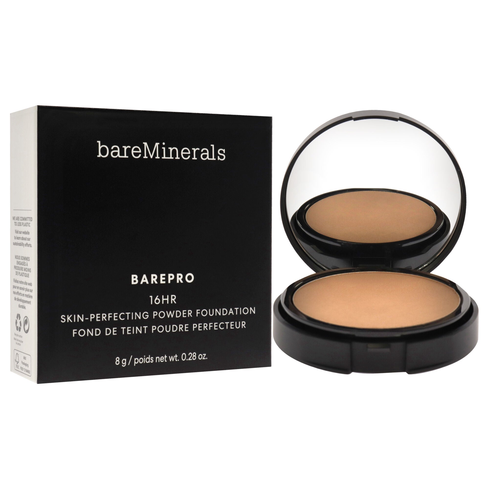 Barepro 16HR Skin Perfecting Powder Foundation - 45 Medium Deep Cool by bareMinerals for Women - 0.28 oz Foundation, See Description, alternate image number 1