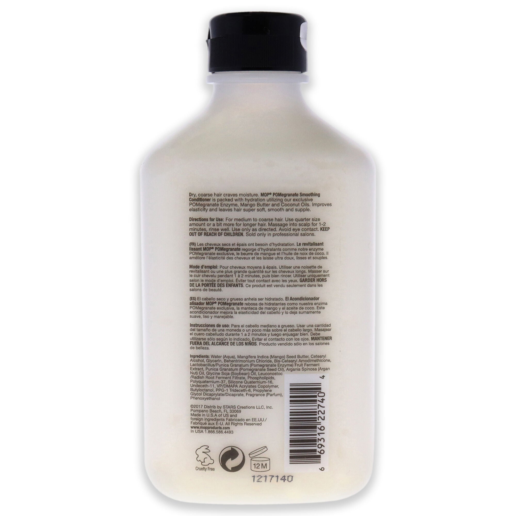 Pomegranate Smoothing Conditioner by MOP for Unisex - 8.45 oz Conditioner, White, alternate image number 1