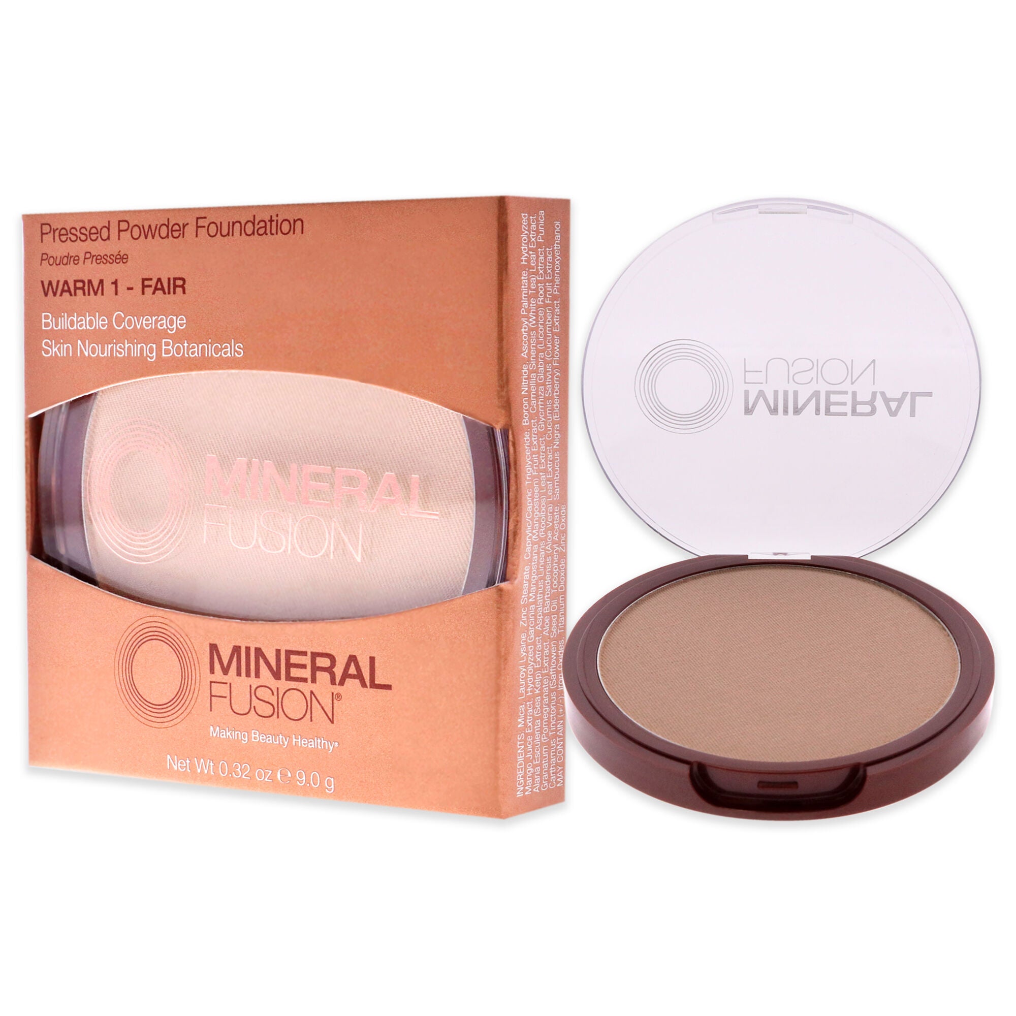 Pressed Powder Foundation - 01 Warm by Mineral Fusion for Women - 0.32 oz Foundation, , alternate image number 8