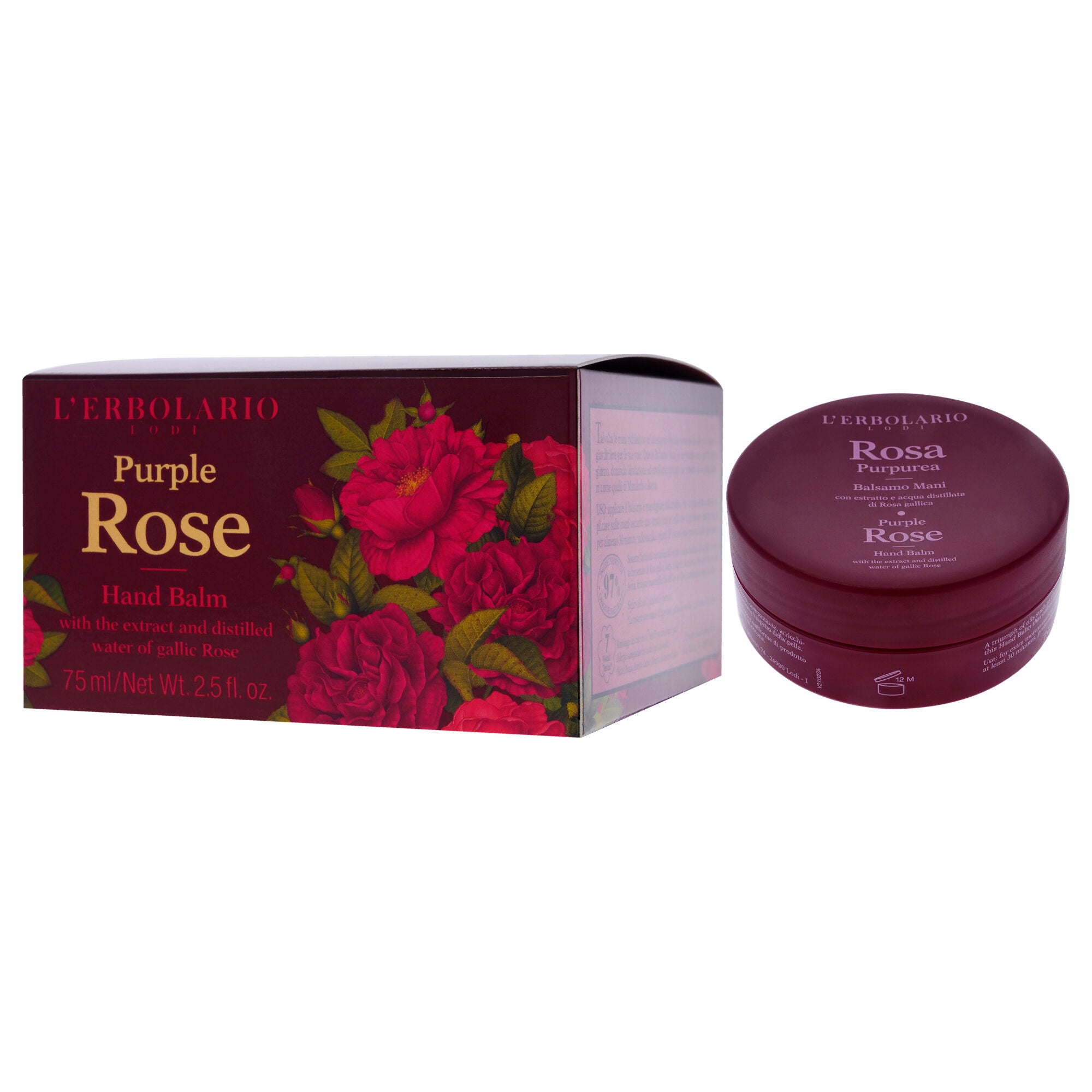 Hand Balm - Purple Rose by LErbolario for Women - 2.5 oz Balm, See Description, alternate image number 3