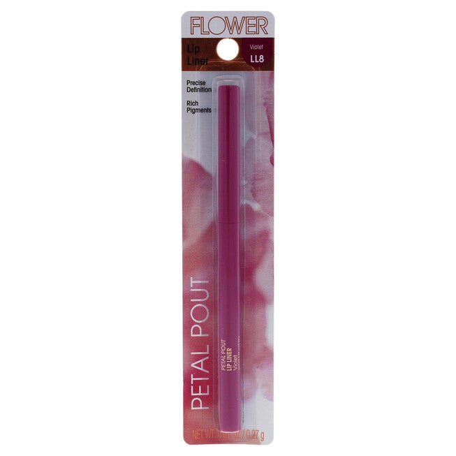 Petal Pout Lip Liner - LL8 Violet by Flower Beauty for Women - 0.01 oz Lip Liner, NA, hi-res image number null
