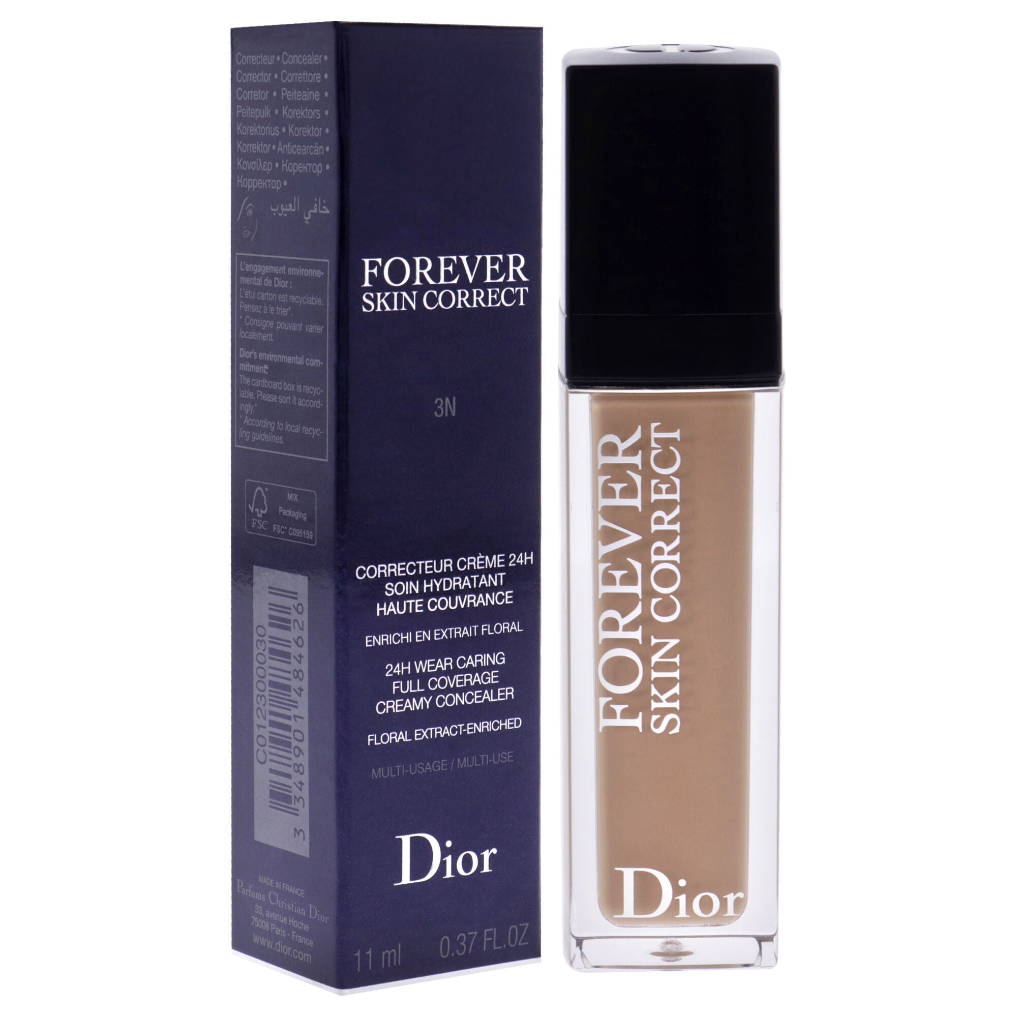 Dior Forever Skin Correct 24H - 3N Neutral by Christian Dior for Women - 0.37 oz Concealer, See Description, alternate image number 1