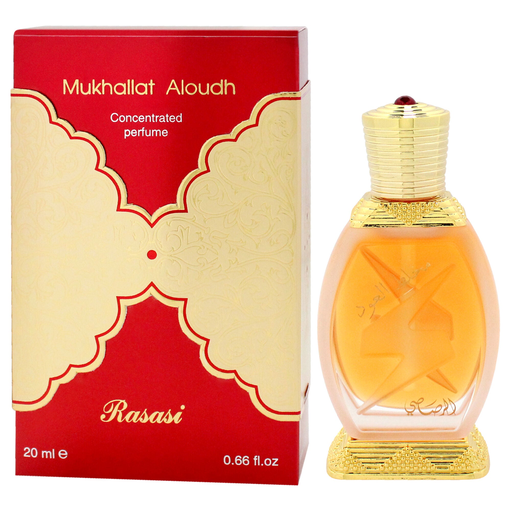 Mukhallat Aloudh by Rasasi for Unisex - 0.66 oz Concentrated Perfume Oil, Clear, alternate image number 1