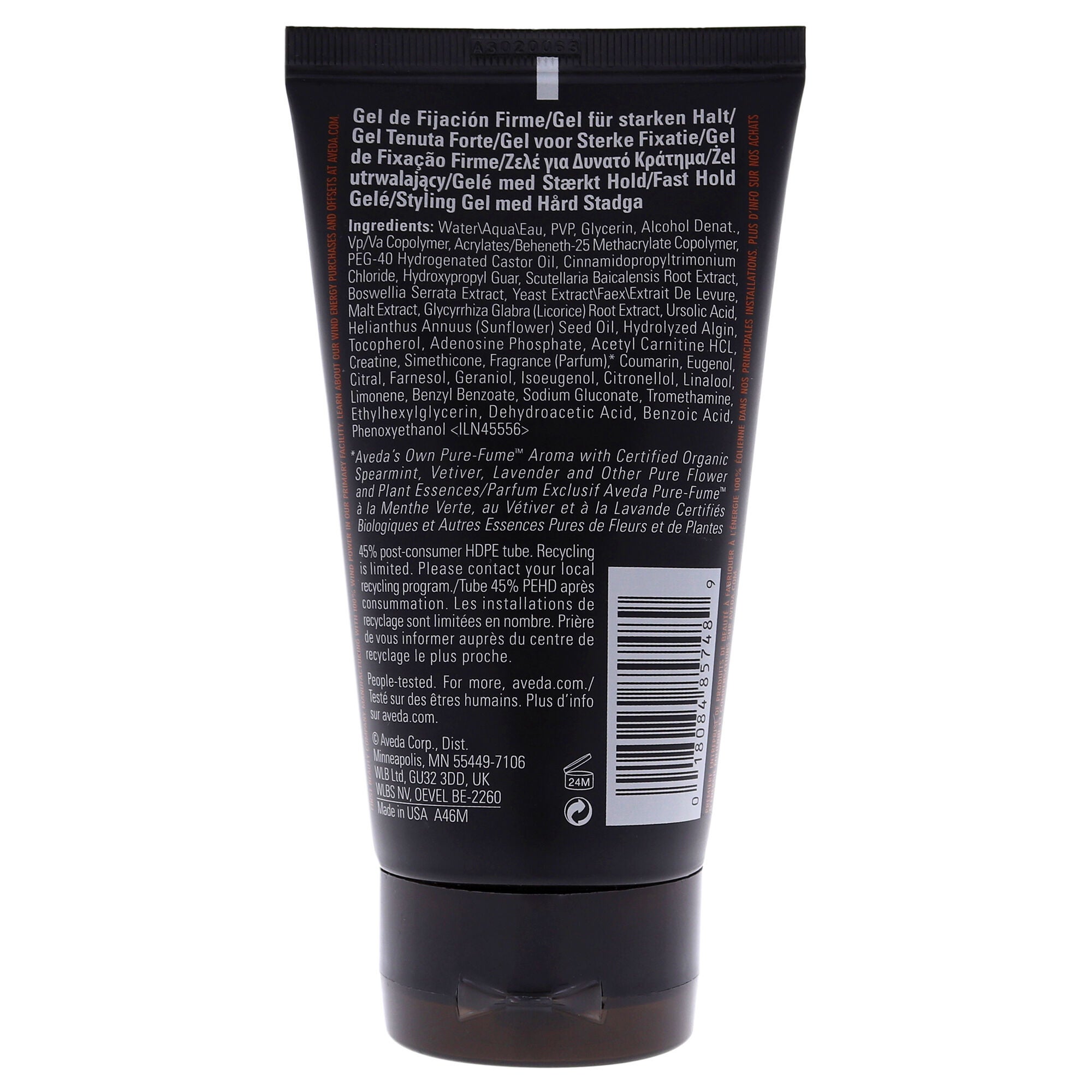 Men Pure-Formance Firm Hold Gel by Aveda for Men - 5 oz Gel, See Description, alternate image number 1