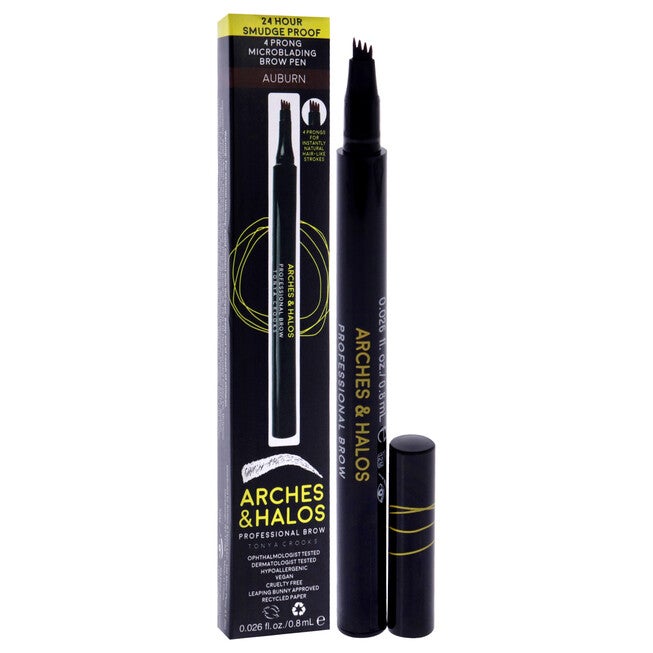 Microblading Brow Shaping Pen - Auburn by Arches and Halos for Women - 0.026 oz Eyebrow Pencil, , alternate image number null