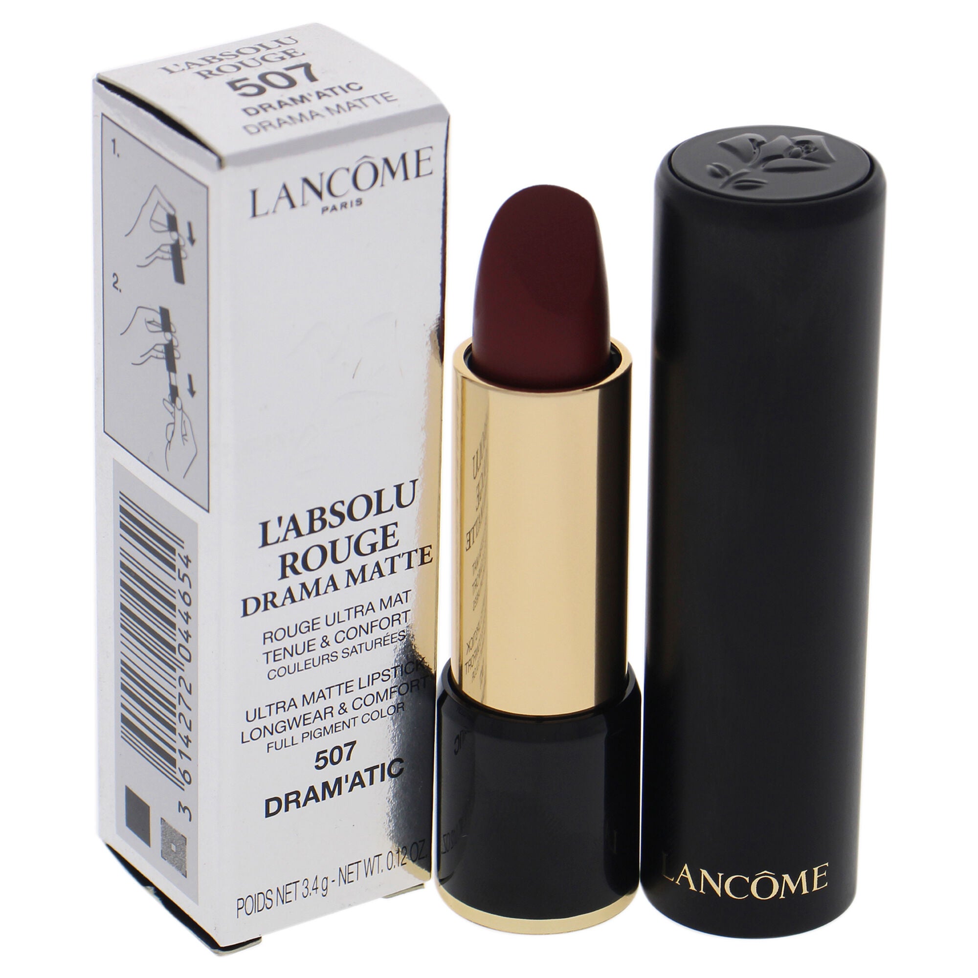 LAbsolu Rouge Drama Matte Lipstick - 507 Mademoiselle Lupita by Lancome for Women - 0.12 oz Lipstick, , alternate image number 7