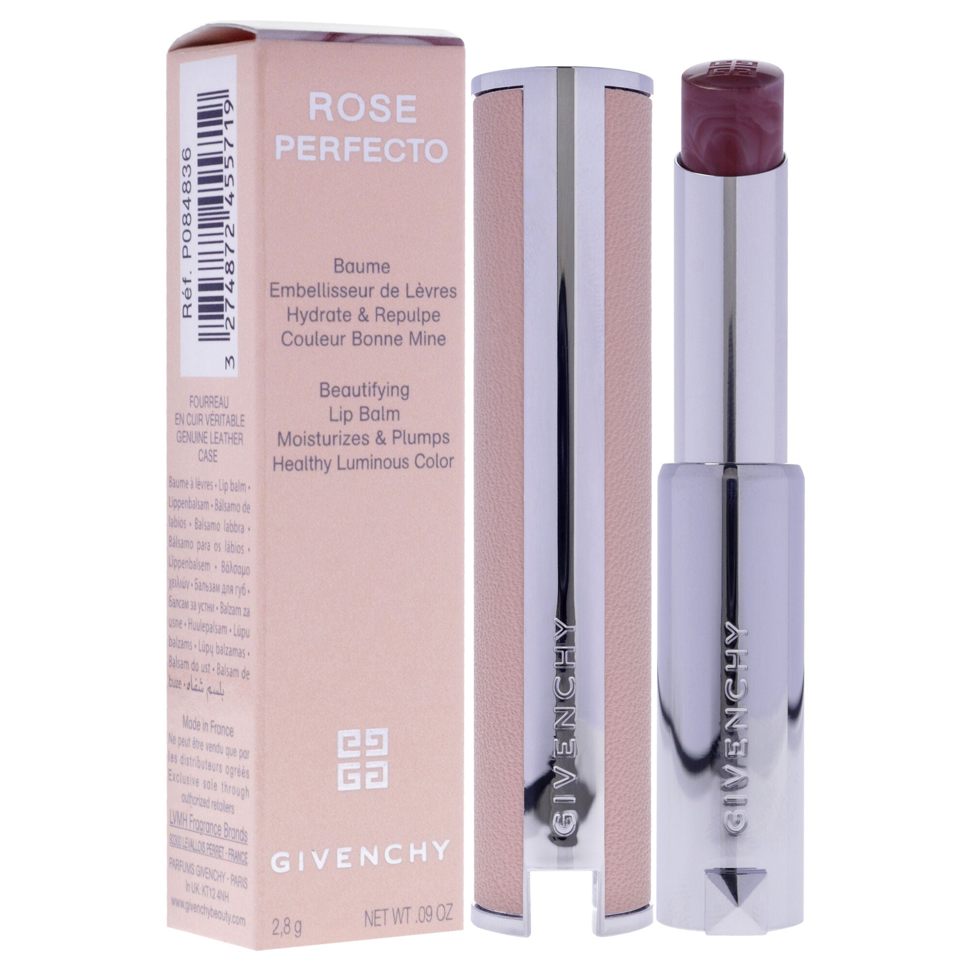 Rose Perfecto Plumping Lip Balm - 102 Feeling Nude by Givenchy for Women - 0.09 oz Lip Balm, 102 Feeling Nude, alternate image number 2