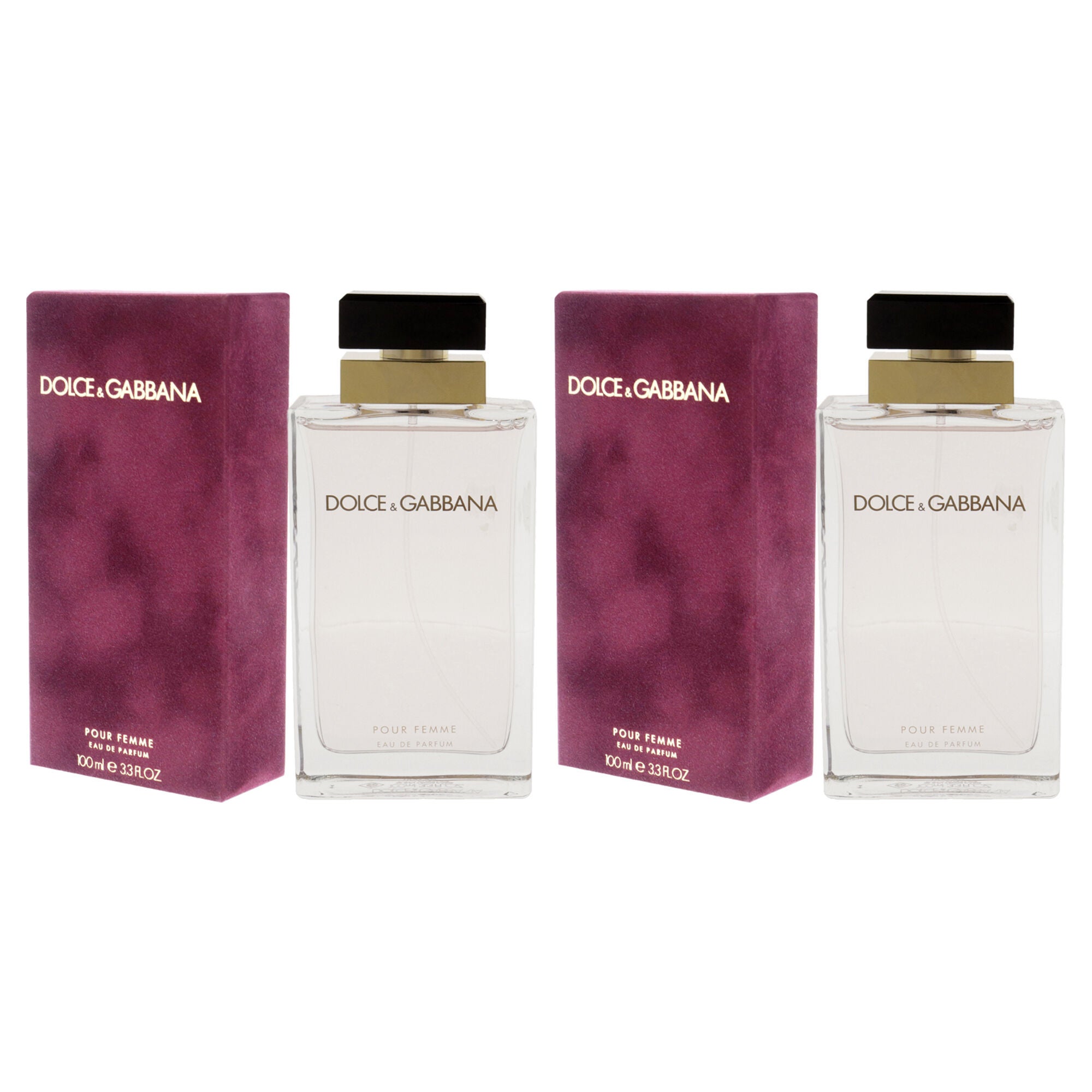 Dolce and Gabbana Pour Femme by Dolce and Gabbana for Women - 3.3 oz EDP Spray - Pack of 2, Clear, alternate image number 3