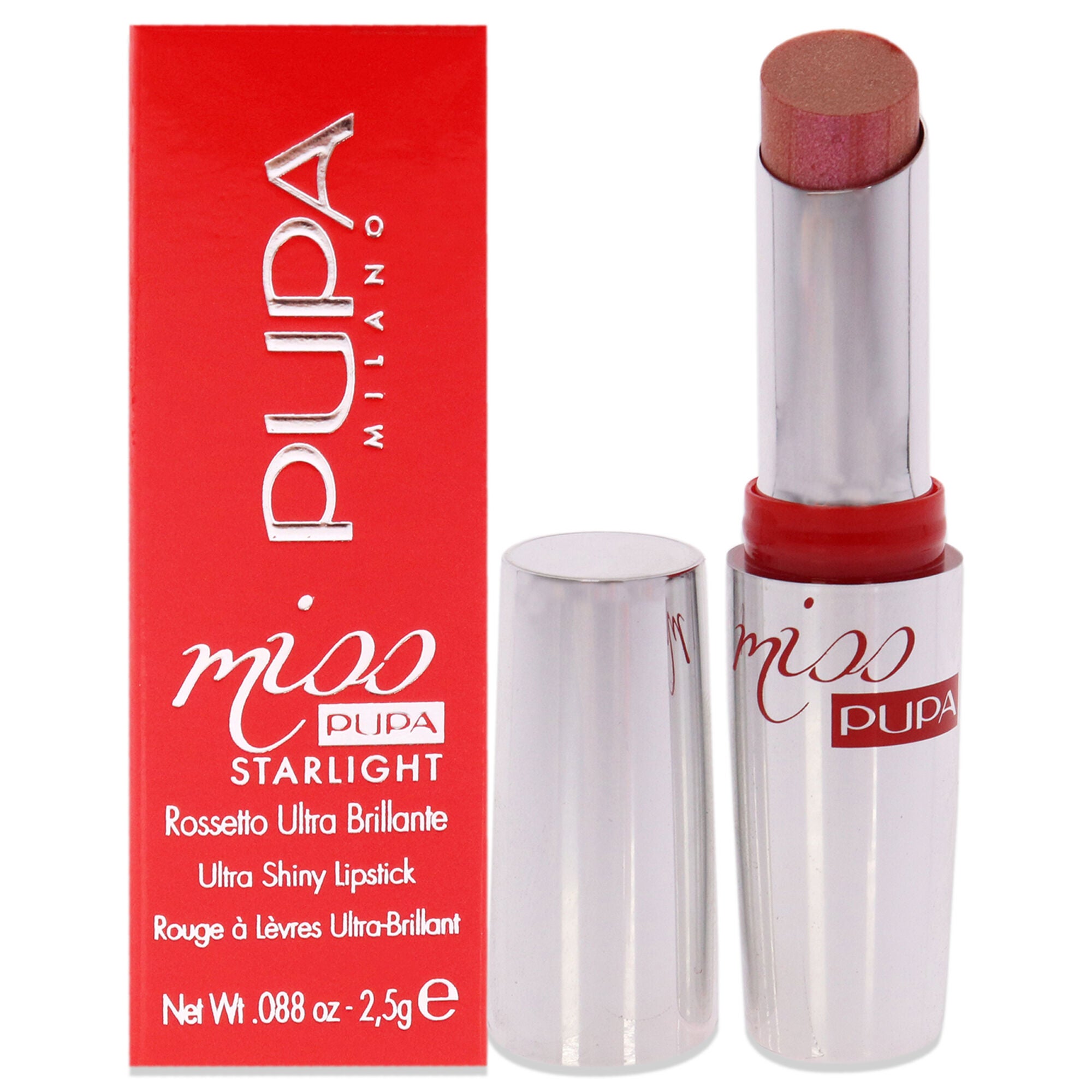 Miss Pupa Starlight Ultra-shiny - 701 Sweet Kate by Pupa Milano for Women - 0.88 oz Lipstick, See Description, hi-res image number 0