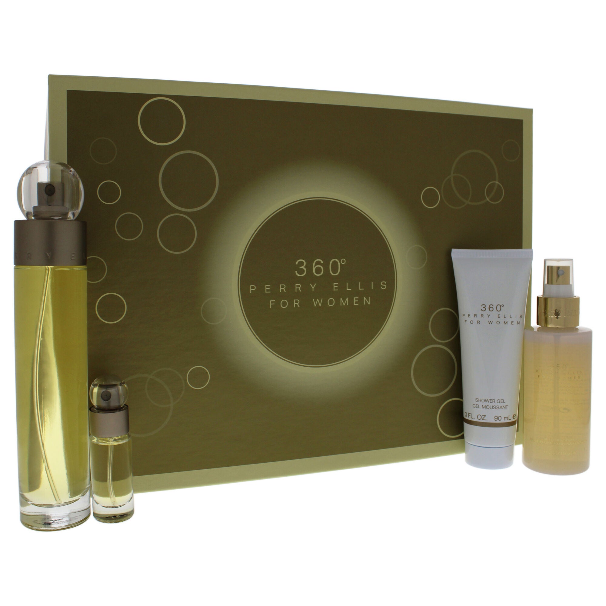 360 by Perry Ellis for Women - 4 Pc Gift Set 3.4oz EDT Spray, 4oz Body Mist Spray, 3oz Shower Gel, 0.25oz EDT Spray, , alternate image number 7