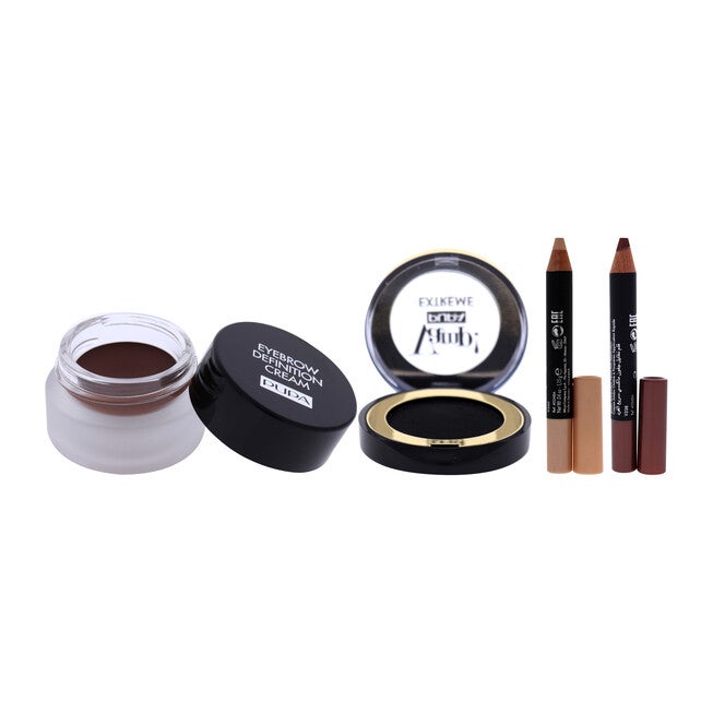 Vamp! Ready to Shadow With Cream Powder Eyeshadow and Eyebrow Definition Cream Kit by Pupa Milano for Women - 4 Pc Kit, See Description, alternate image number 1