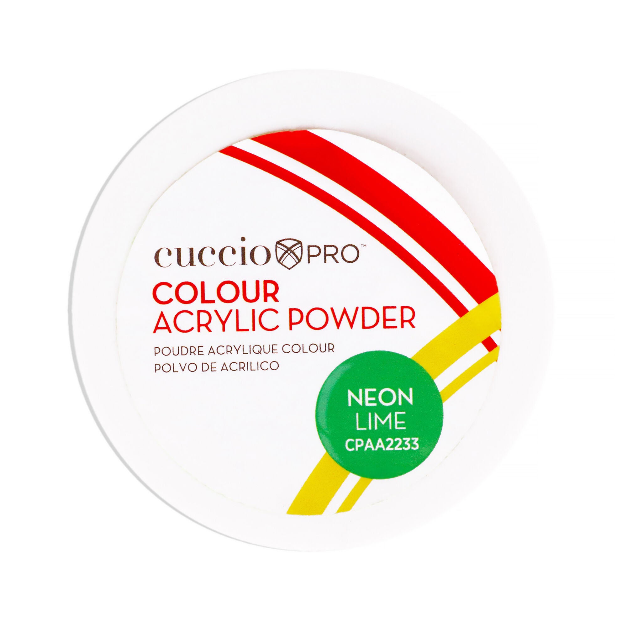 Colour Acrylic Powder - Neon Lime by Cuccio PRO for Women - 1.6 oz Acrylic Powder, See Description, hi-res image number 0