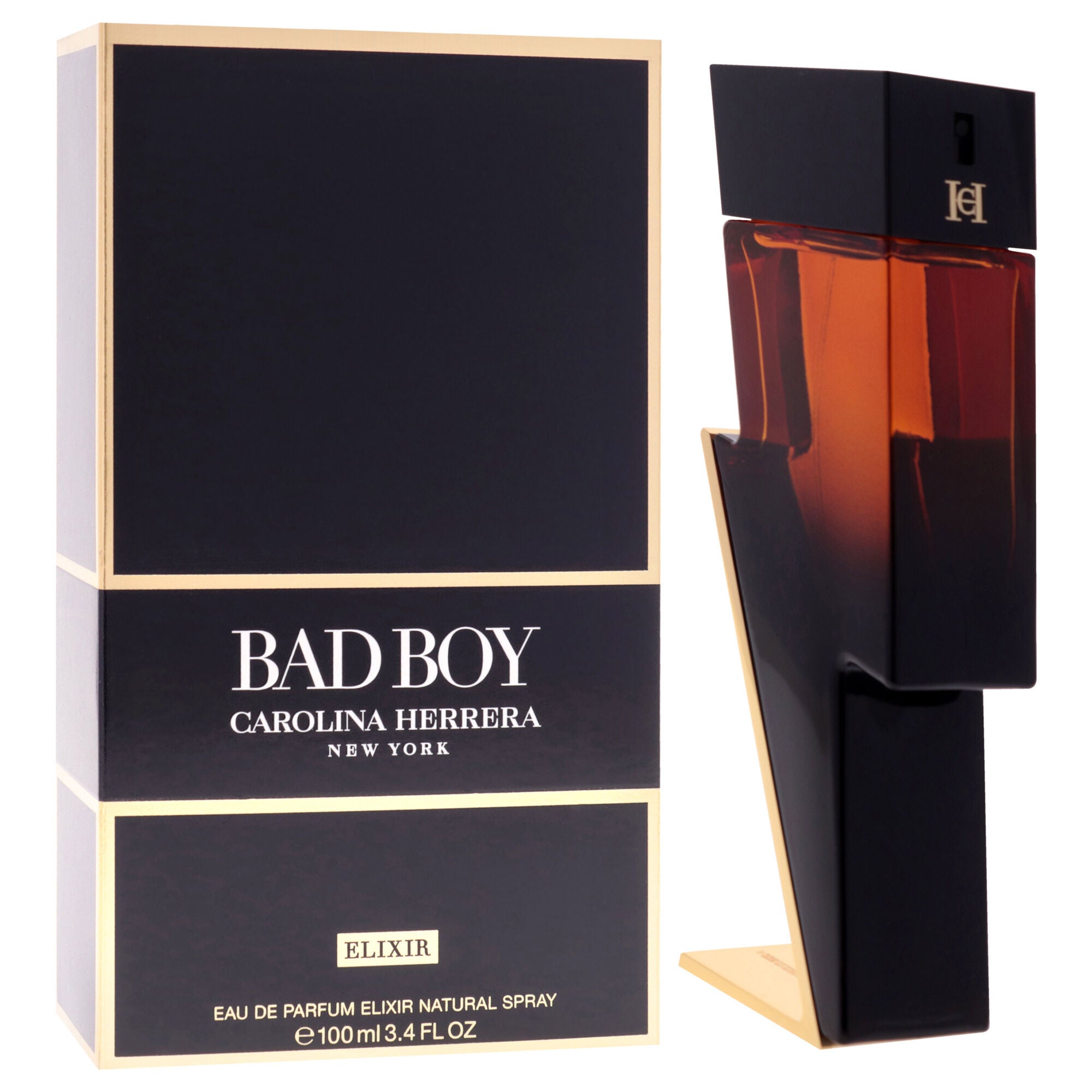 Bad Boy Elixir by Carolina Herrera for Men - 3.4 oz EDP Spray, Clear, alternate image number 2