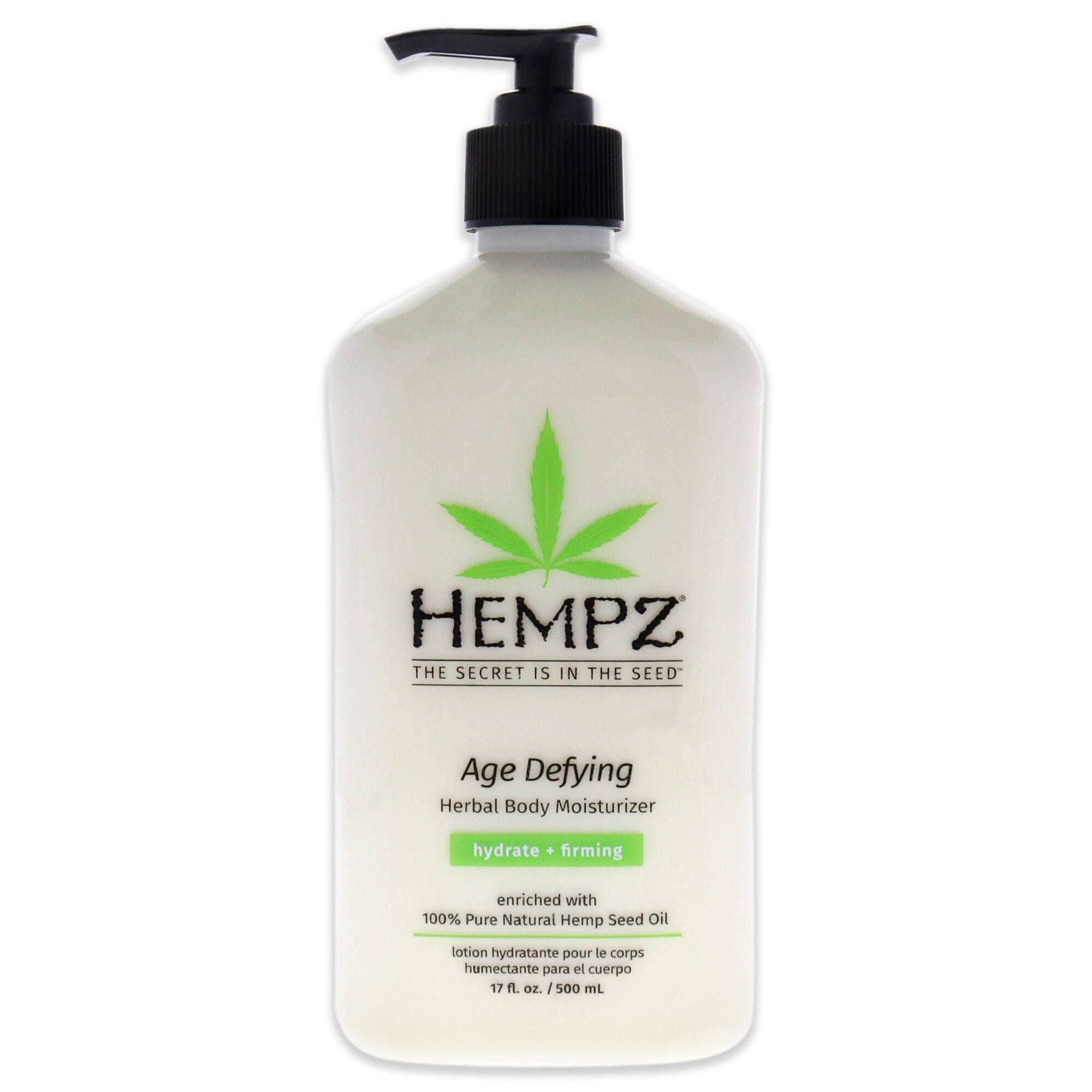 Age-Defying Herbal Body Moisturizer by Hempz for Unisex - 17 oz Moisturizer, , alternate image number 2