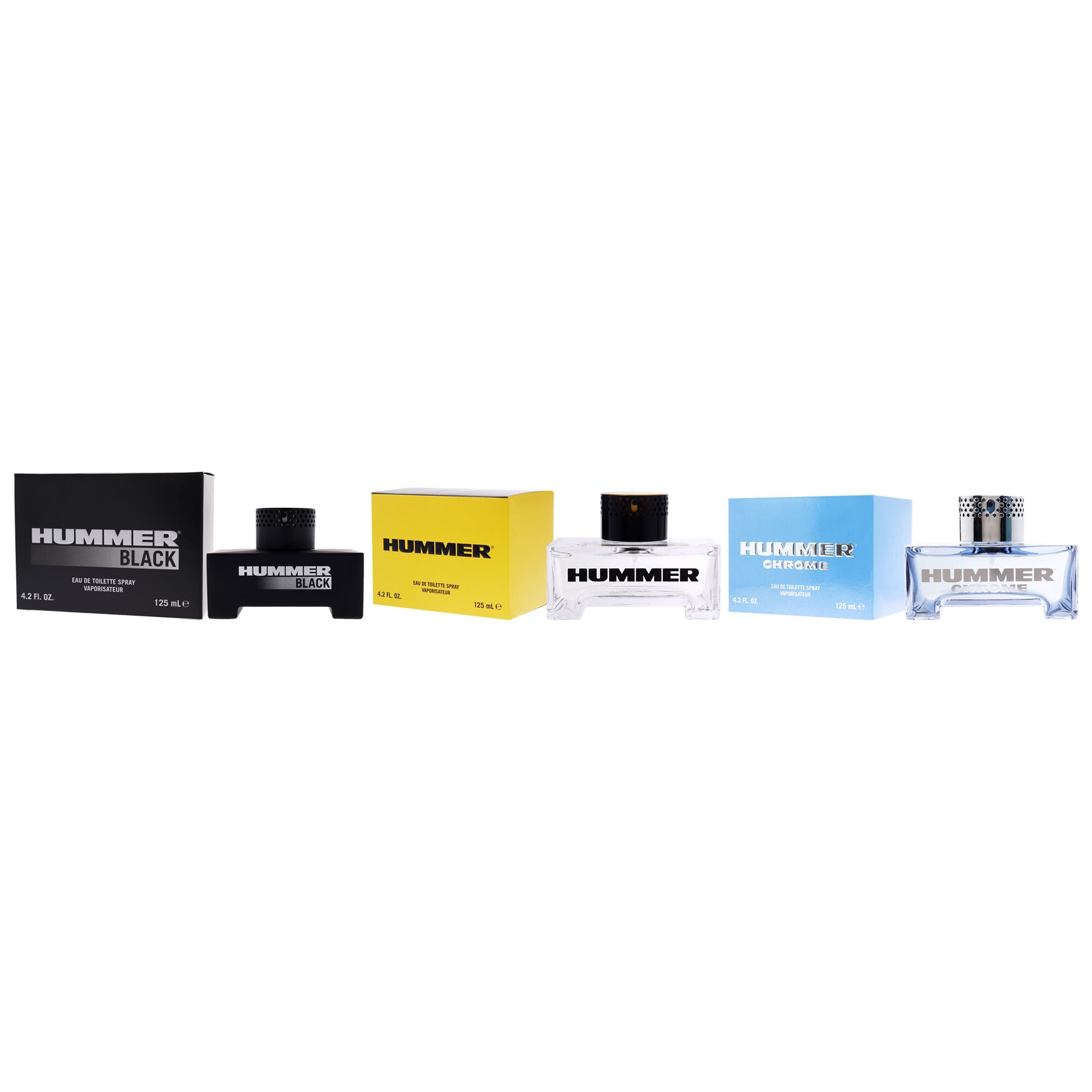 Hummer Kit by Hummer for Men - 3 Pc Kit 4.2 oz EDT Spray,4.2oz Hummer Black EDT Spray, 4.2oz Hummer Chrome EDT Spray, Clear, alternate image number 3