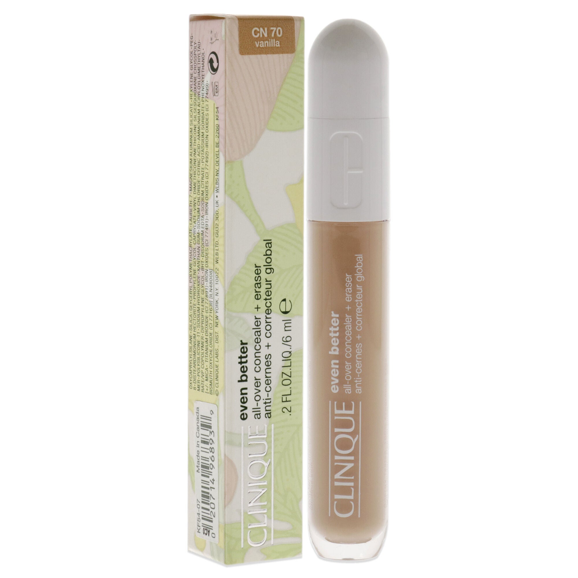 Even Better All-Over Concealer Plus Eraser - CN 70 Vanillia by Clinique for Women - 0.2 oz Concealer, See Description, alternate image number 2