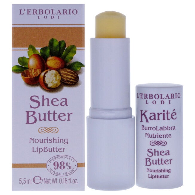 Nourishing Lips Butter - Shea Butter by LErbolario for Women - 0.18 oz Lip Balm, NA, hi-res image number null