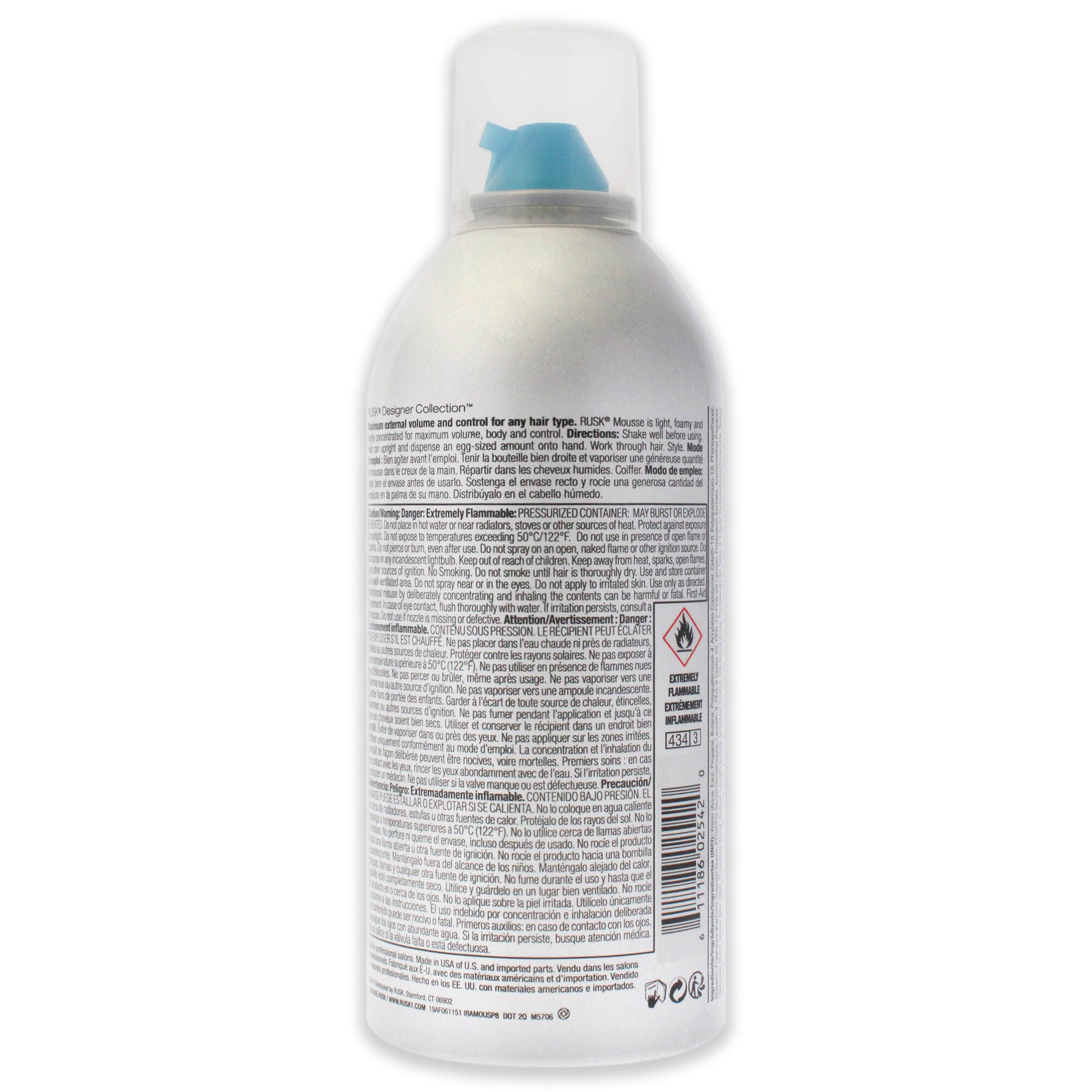 Maximum Volume and Control Mousse by Rusk for Unisex - 8.8 oz Mousse, , alternate image number 3