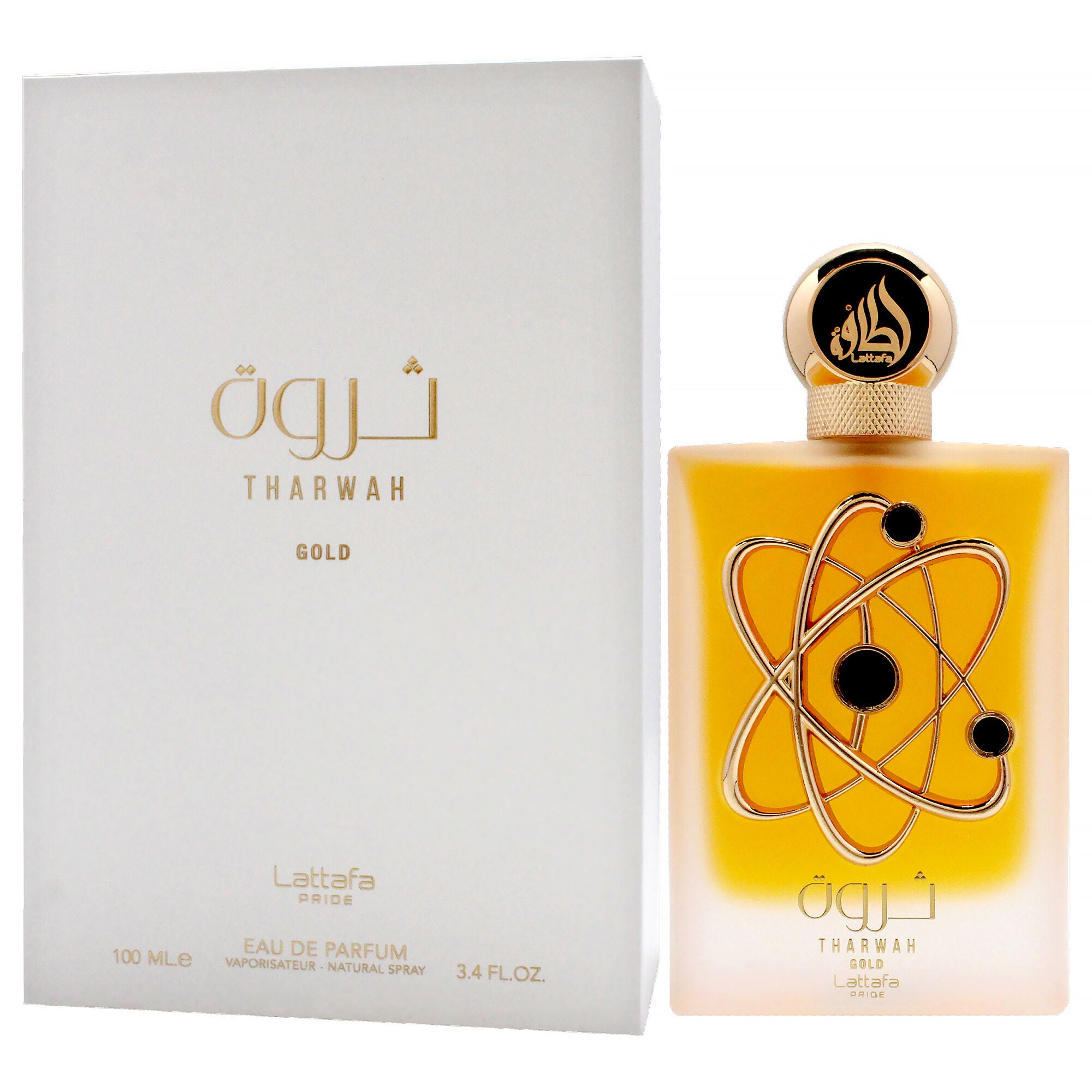 Pride - Tharwah Gold by Lattafa for Women - 3.4 oz EDP Spray, Clear, alternate image number 3