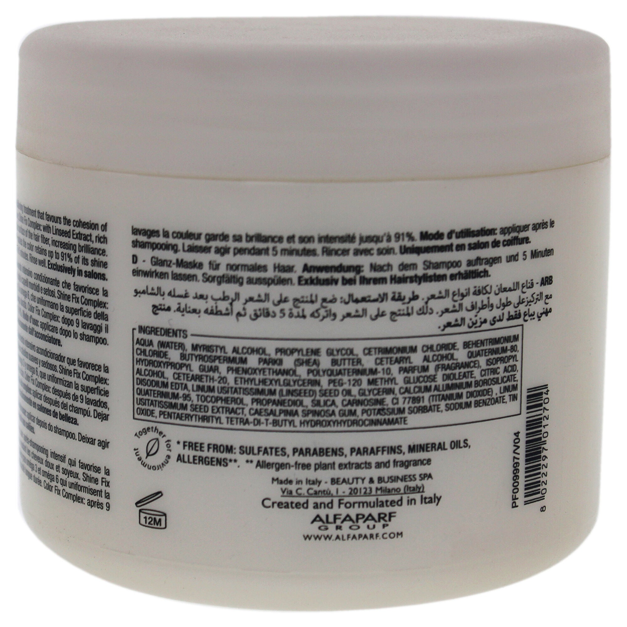 Semi Di Lino Diamond Illuminating Mask by Alfaparf Milano for Unisex - 17.4 oz Masque, , alternate image number 3