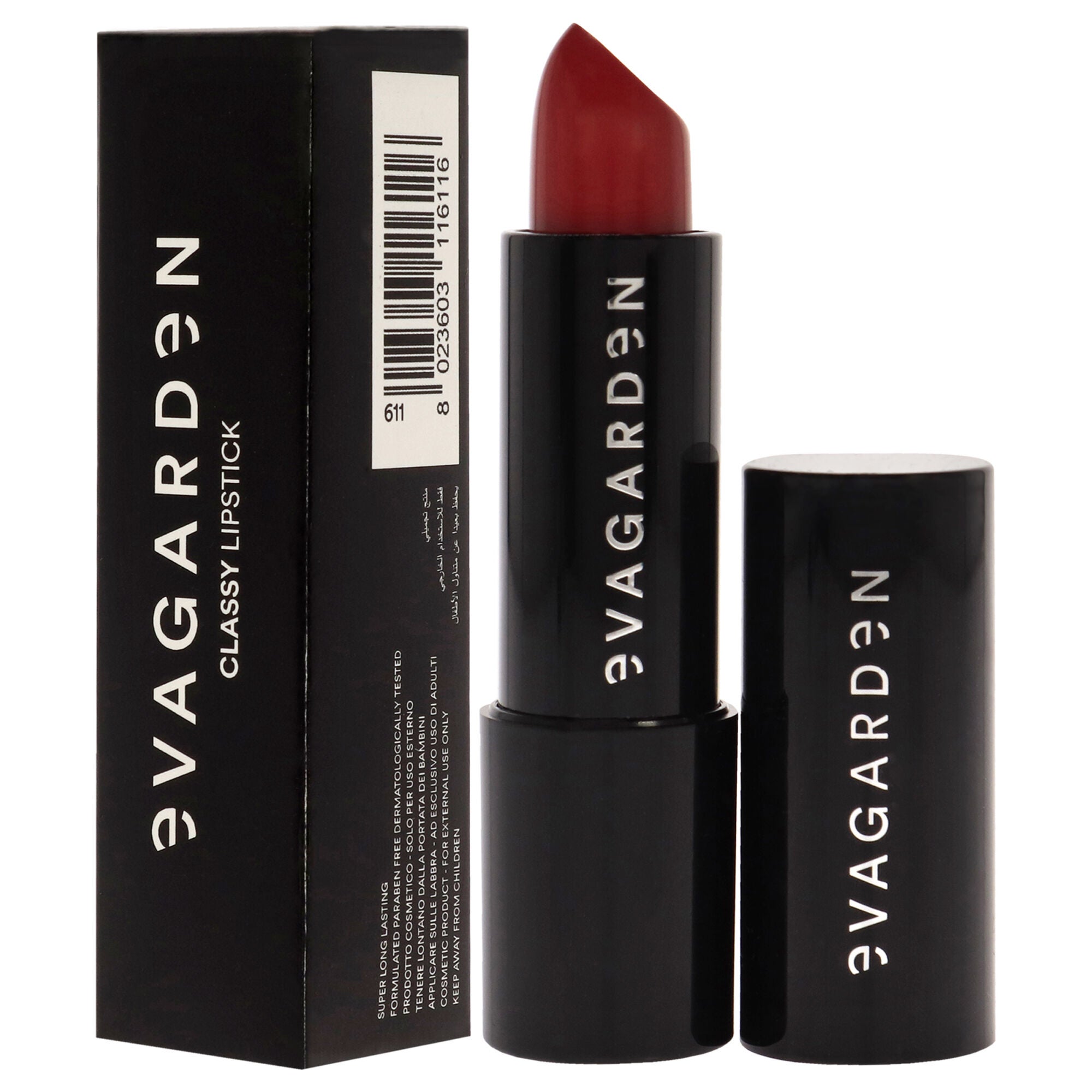Classy Lipstick - 611 Tango Red by Evagarden for Women - 0.10 oz Lipstick, See Description, alternate image number 3