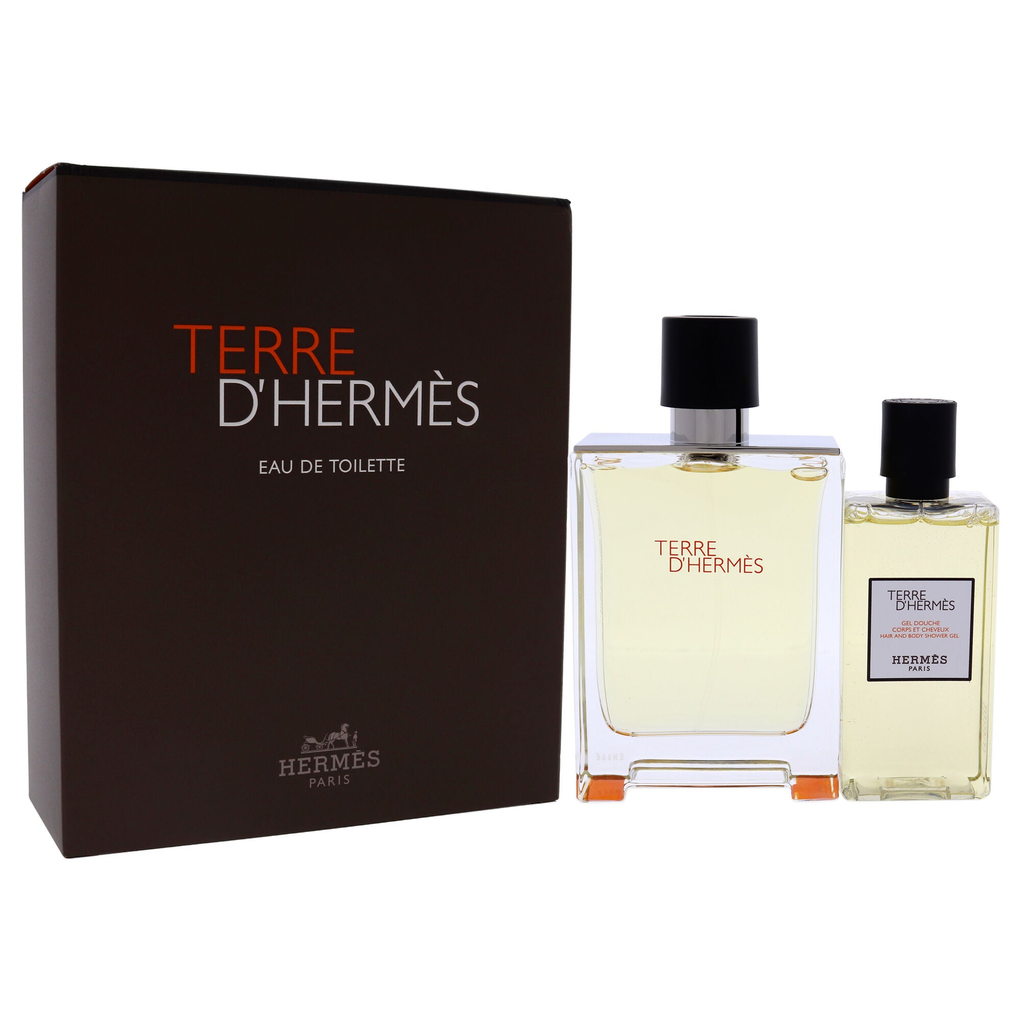 Terre DHermes by Hermes for Men - 2 Pc Gift Set 3.3oz EDT Spray, 2.7oz Hair and Body Shower Gel, See Description, alternate image number 2