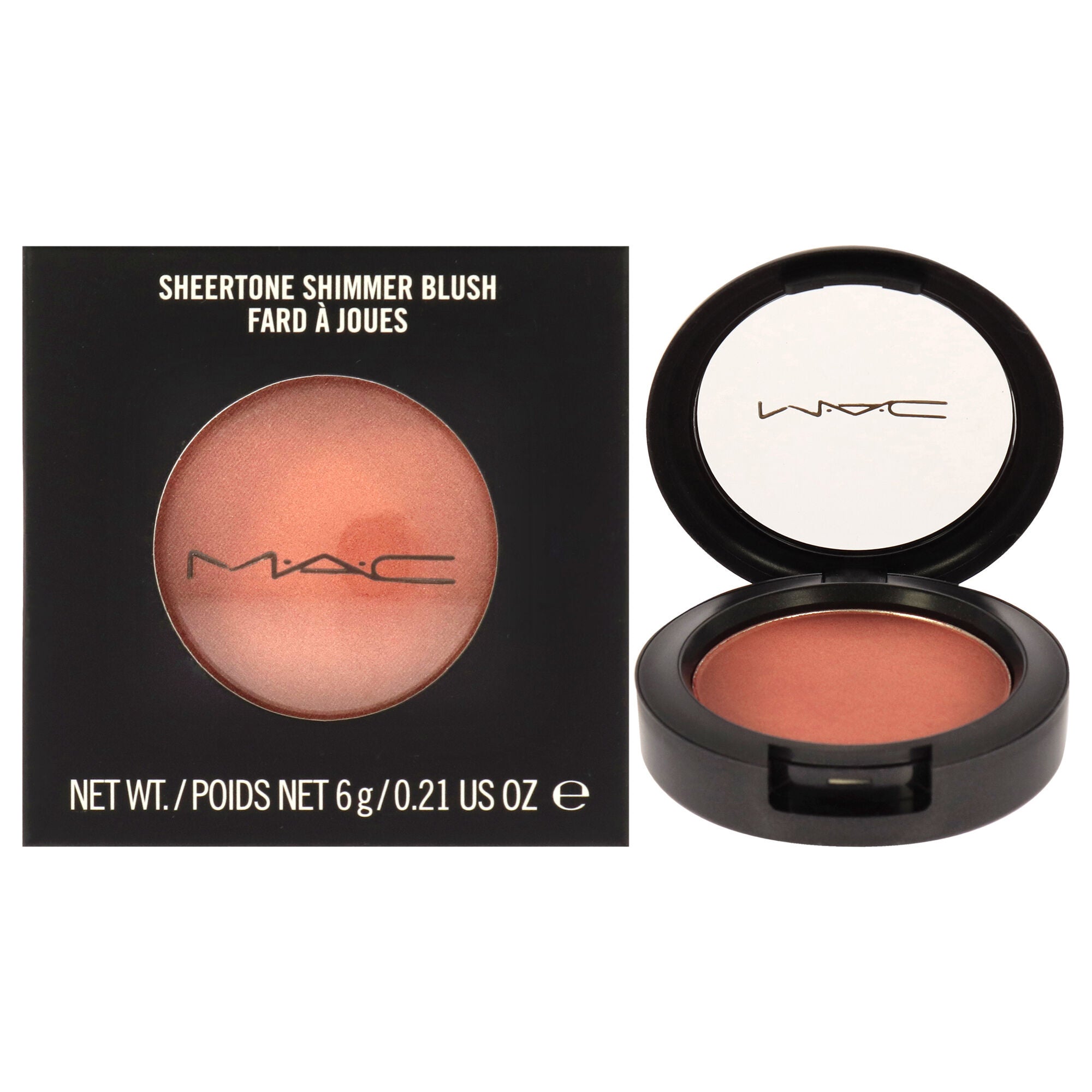 Sheertone Shimmer Blush - Peachtwist by MAC for Women - 0.21 oz Blush, See Description, hi-res image number 0