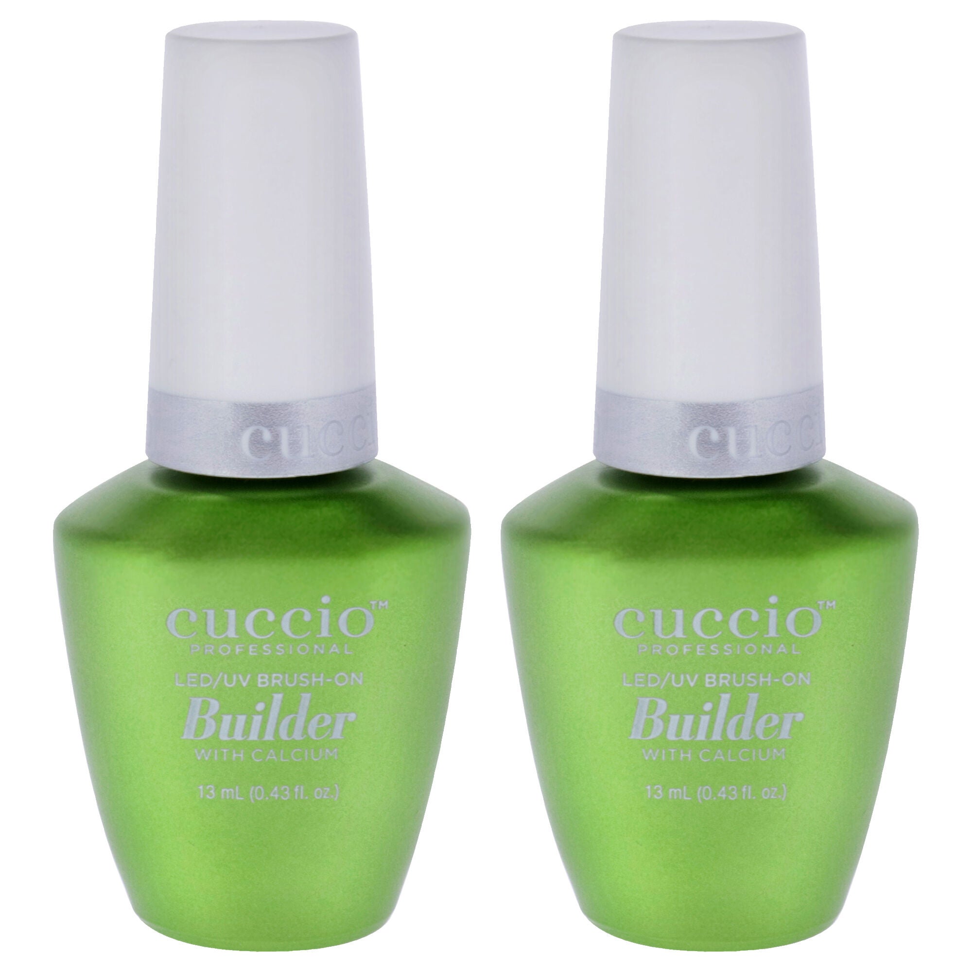 LED-UV Brush-On Builder Gel with Calcium by Cuccio Pro for Women - 0.43 oz Nail Polish - Pack of 2, See Description, alternate image number 1