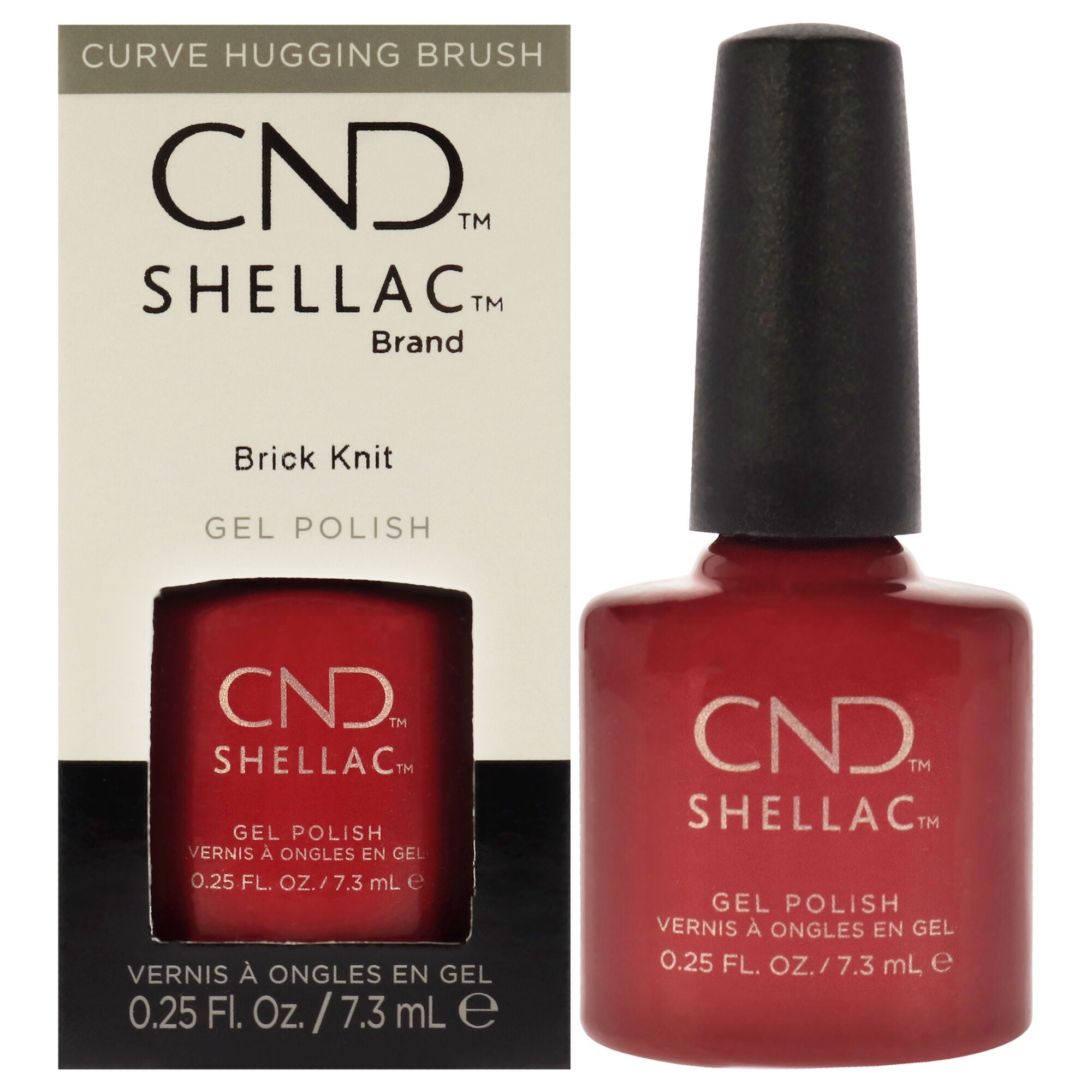 Shellac Nail Color - Brick Knit by CND for Women - 0.25 oz Nail Polish, See Description, hi-res image number 0