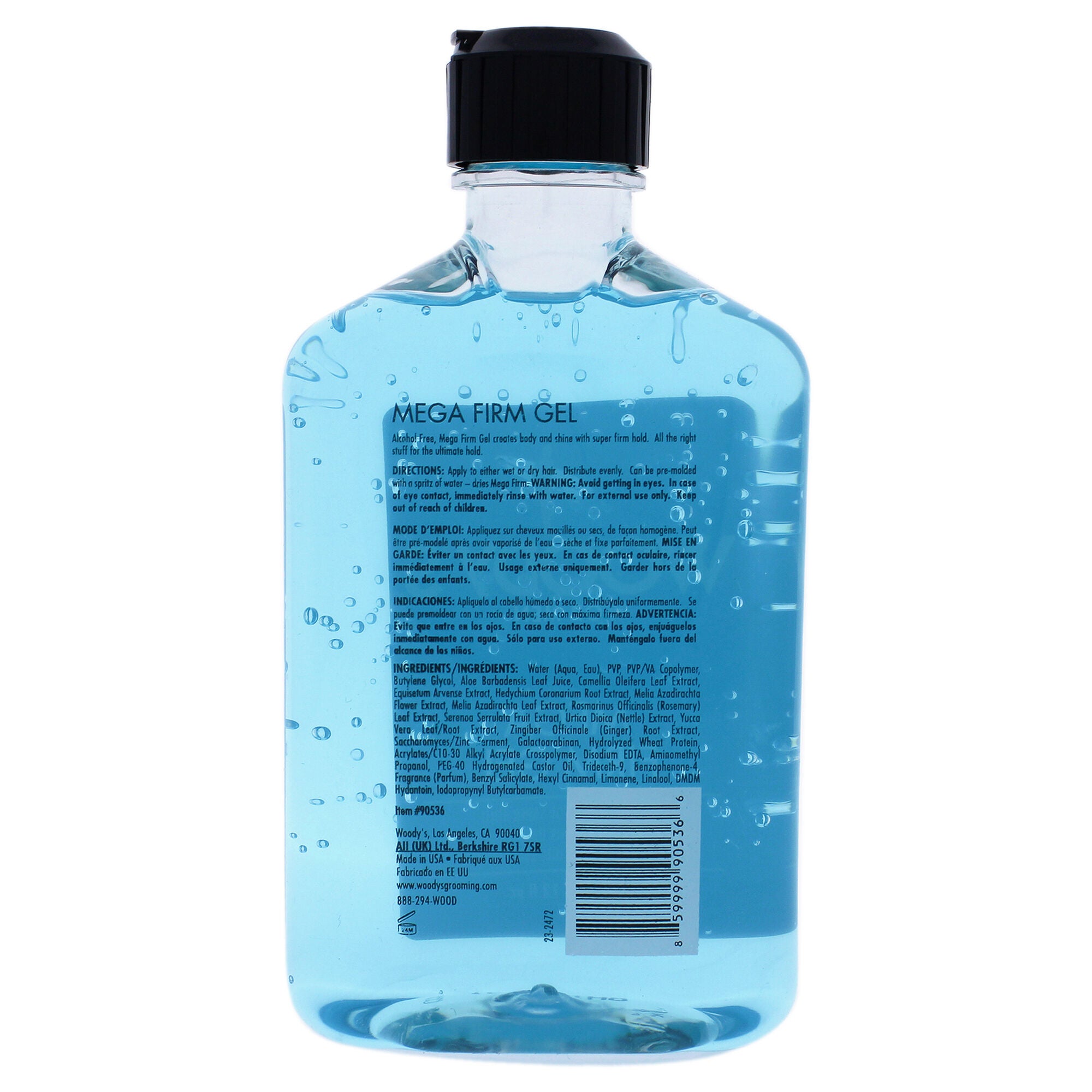 Mega Firm Gel by Woodys for Men - 12 oz Gel, See Description, alternate image number 2